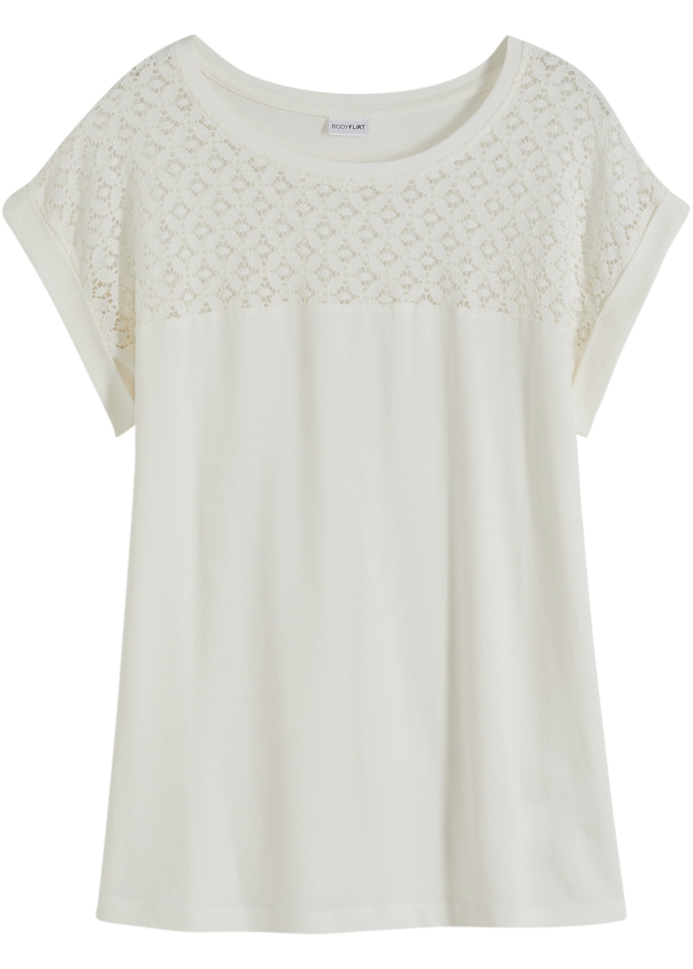 bonprix T-Shirt »Shirt aus Viskose-Mix« Shirt aus Viskose-Mix