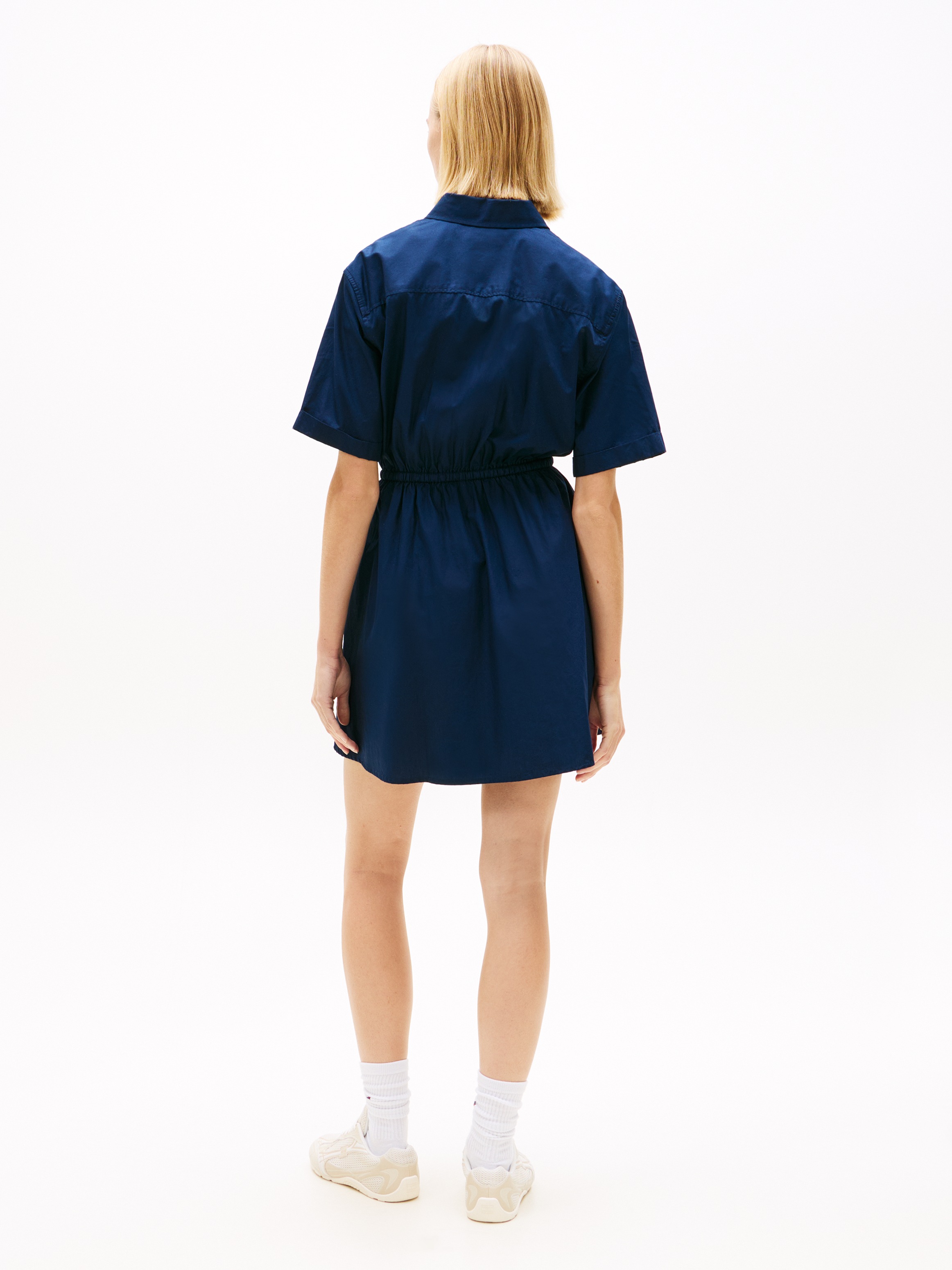 Tommy Jeans Hemdblusenkleid "TJW MINI STRIPE SHIRT DRESS" Eingrifftaschen m günstig online kaufen
