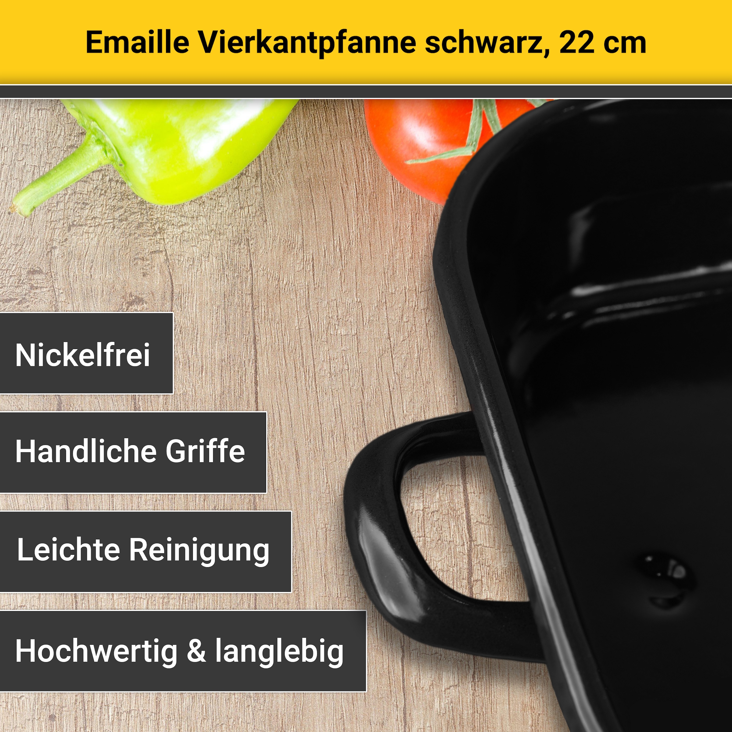 Krüger Auflaufform »Emaille, Backform« Emaille 1 Stk. tlg.