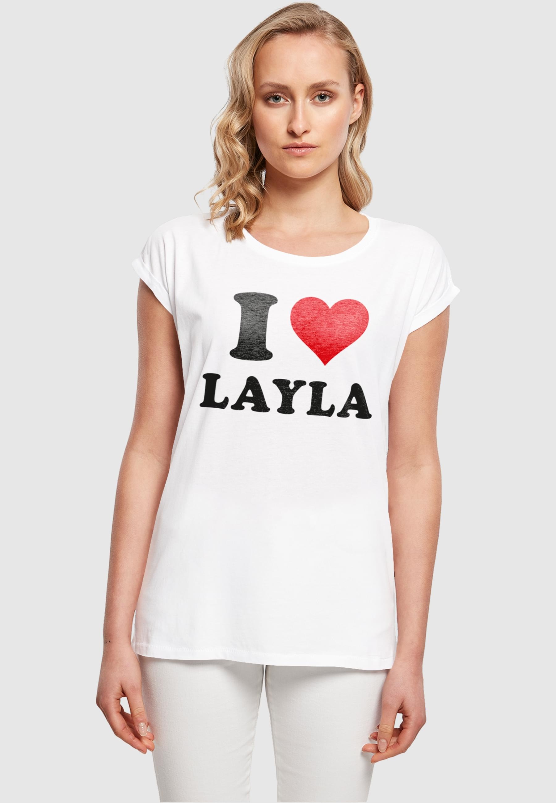 Merchcode T-Shirt »Damen T-Shirt«, | I BAUR Love tlg.) (1 bestellen Ladies Layla für