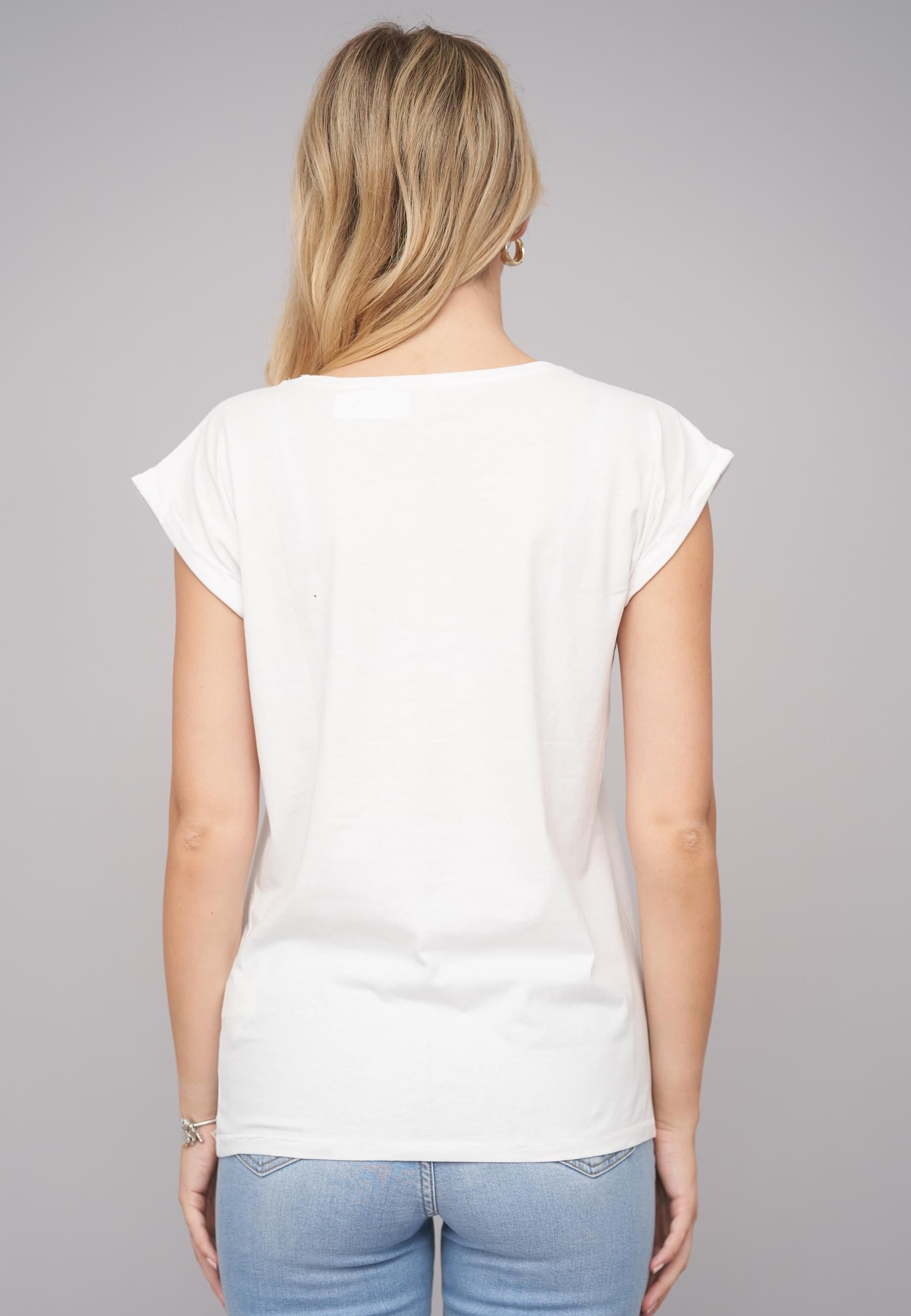 CLOUD 5IVE T-Shirt »CLOUD 5IVE Ladies Seashell White Tee«, (1 tlg.)