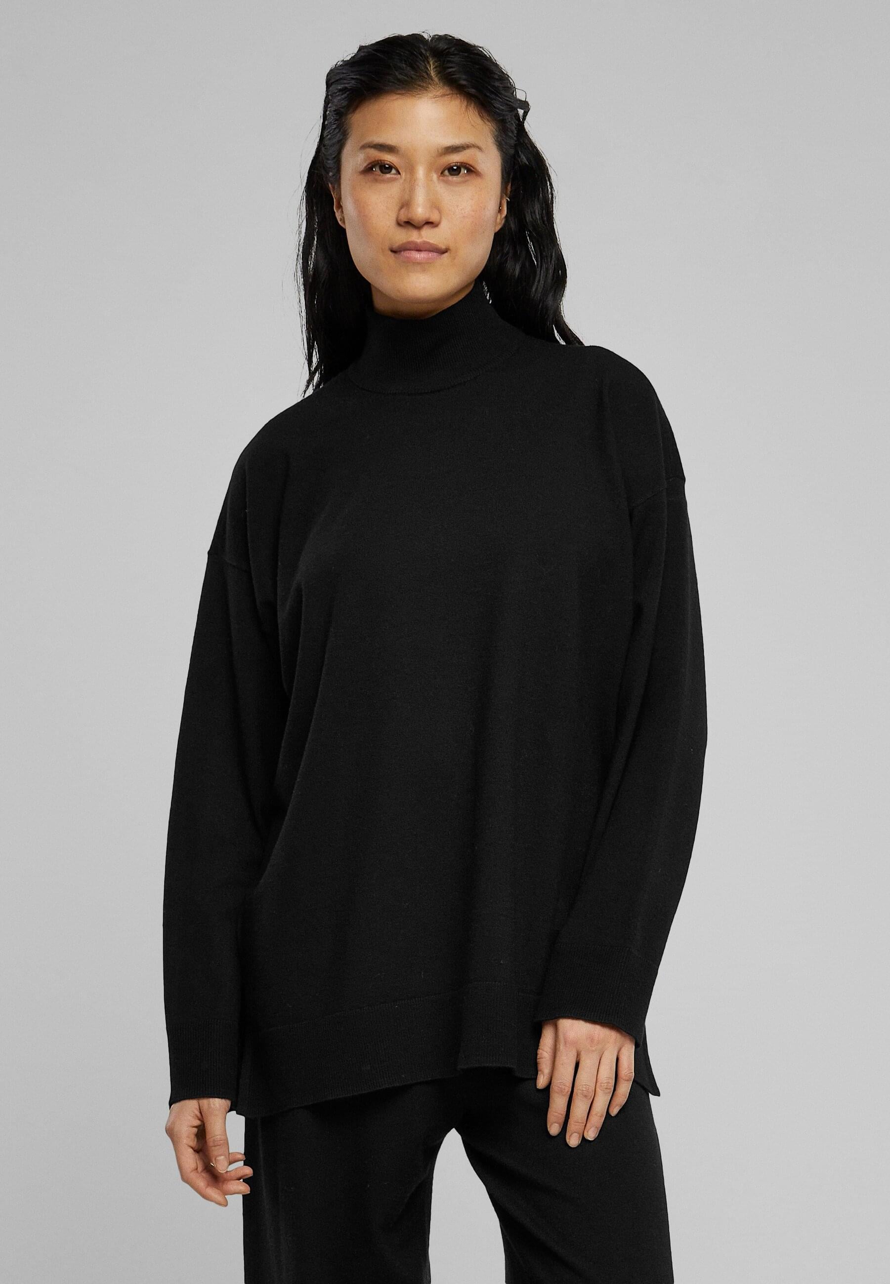 URBAN CLASSICS Rundhalspullover »Urban Classics Damen Ladies Knitted Eco Viscose Sweater«, (1 tlg.)