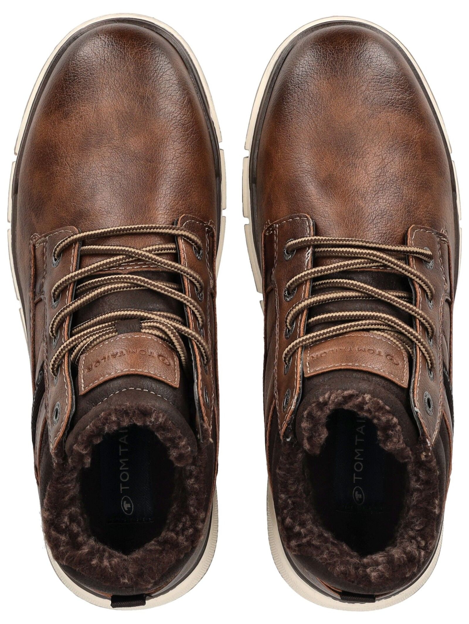 TOM TAILOR Schnürstiefelette »Tom Tailor Stiefelette Lederimitat/Textil«