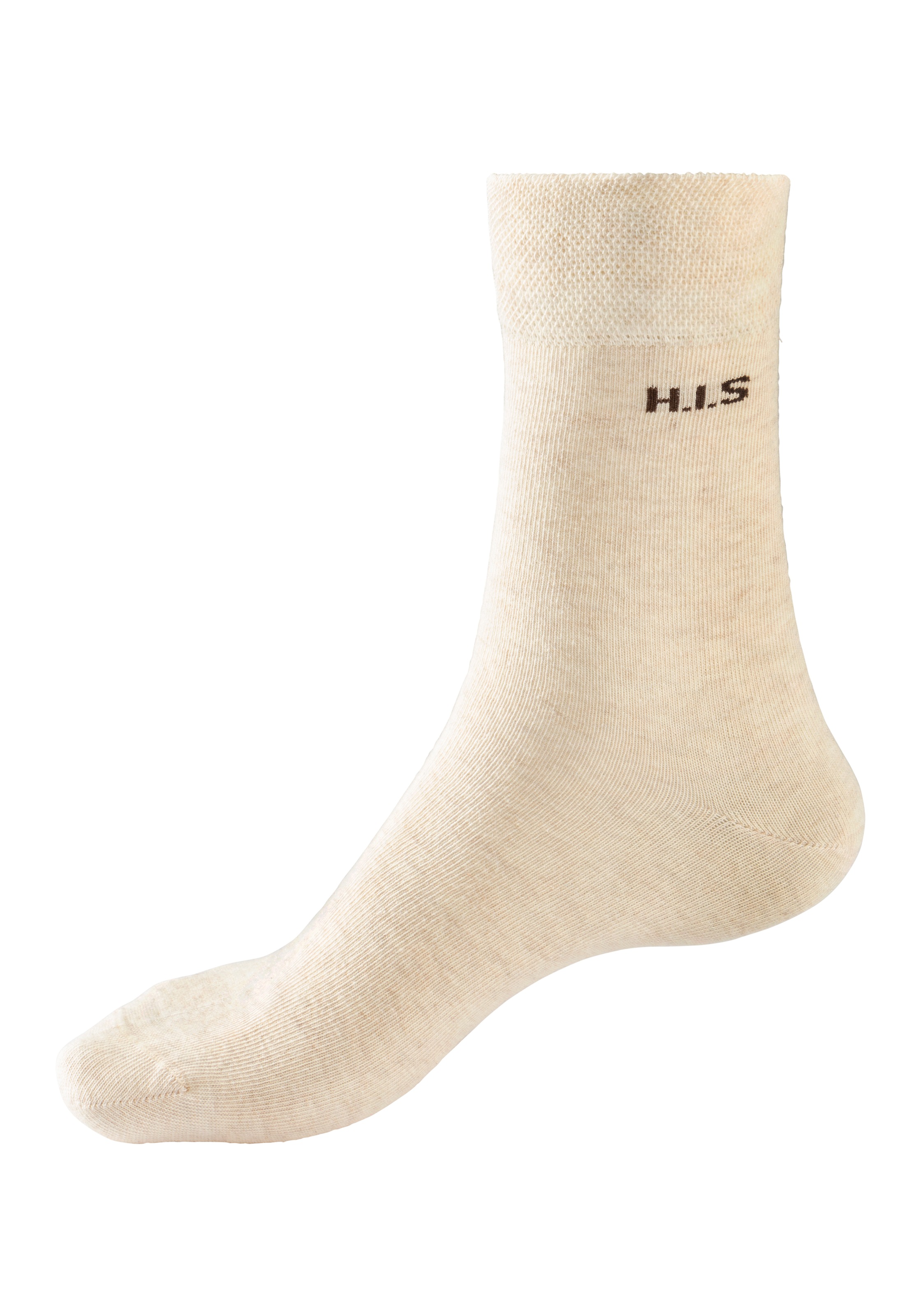 H.I.S Socken, (Packung, 4 Paar), mit druckfreiem Bündchen