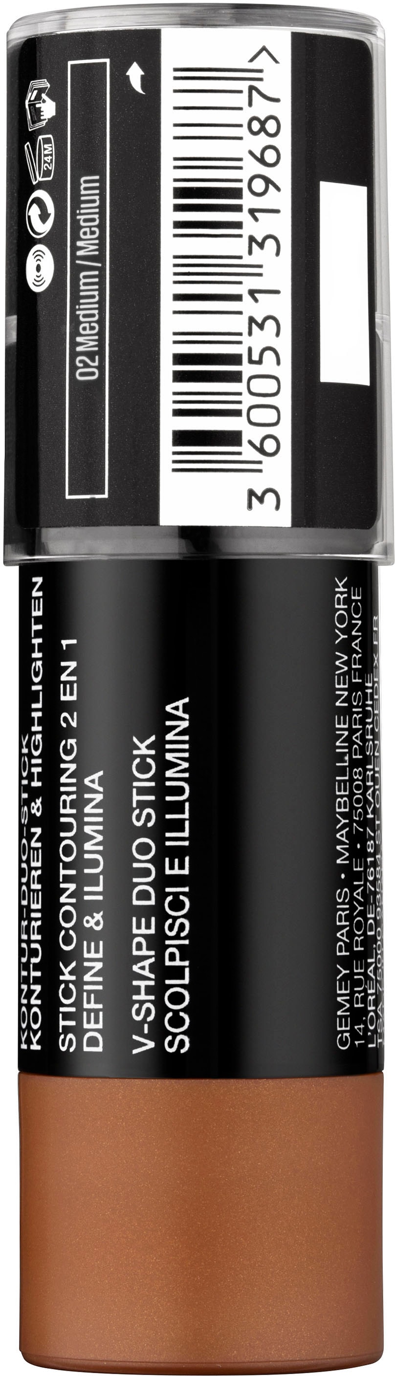 MAYBELLINE NEW YORK Contouring-Stick »Face Studio Contour«, mit langanhaltender schweißfester Formel