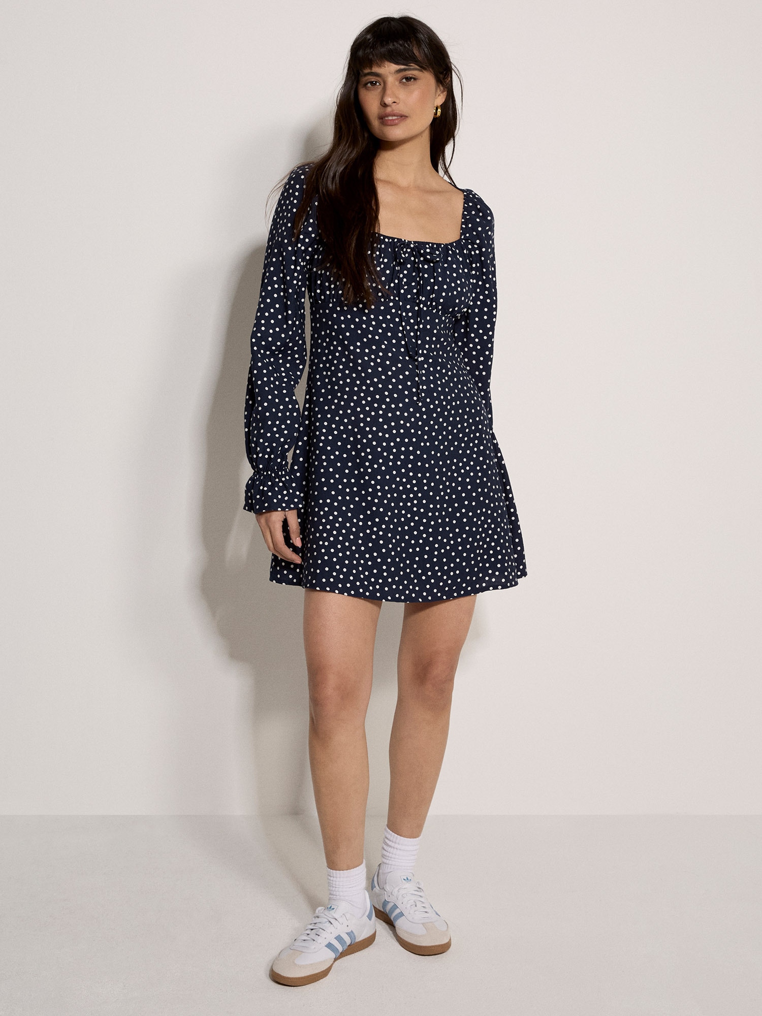Apricot Minikleid »Minikleid mit Polka-Dot-Muster« mit Reißverschluss