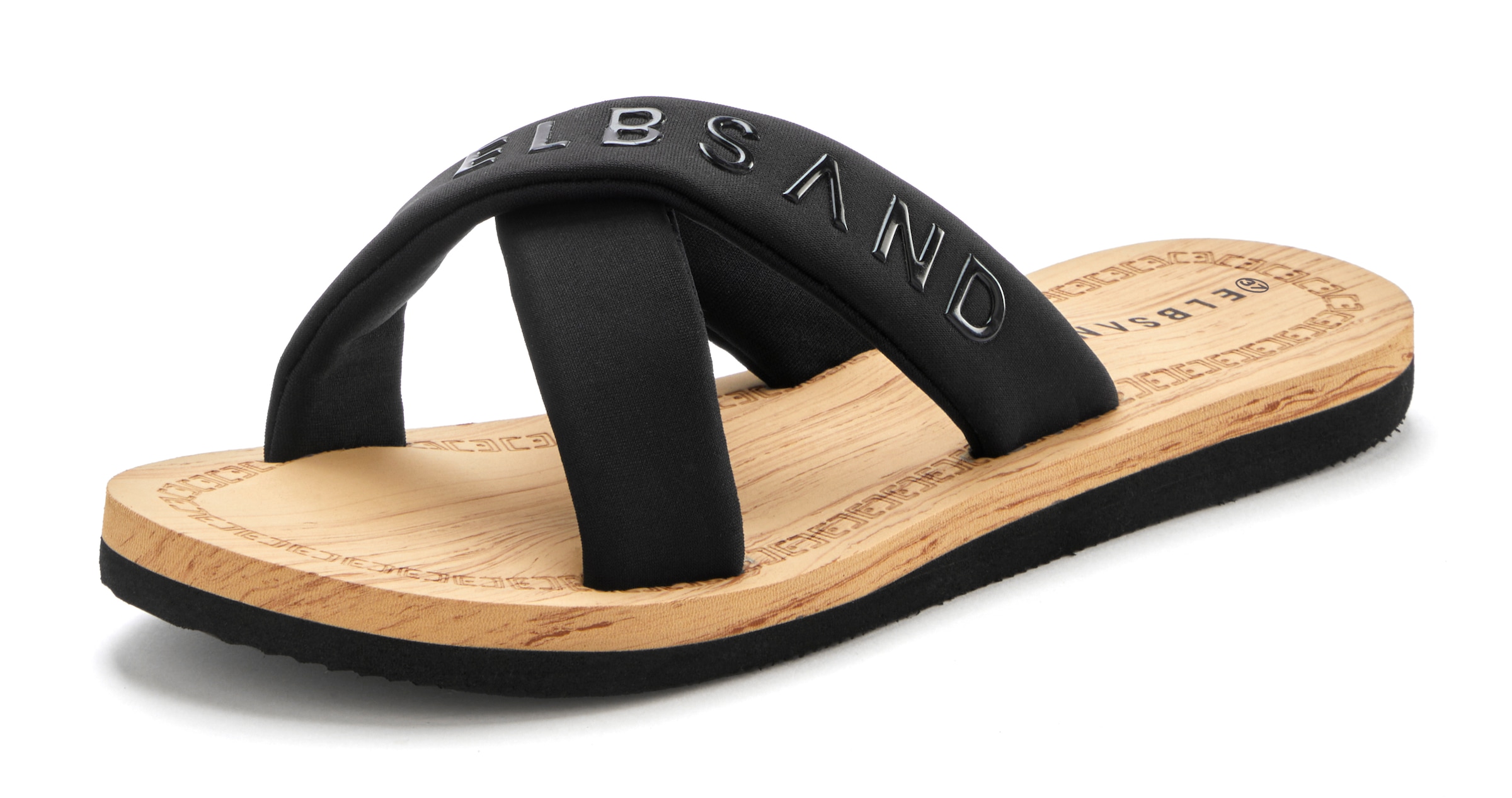 Elbsand Badepantolette »Badeschuhe, Badeschlappe, Sommerschuhe, Pantolette,Badelatsche«  Sandale mit wasserabweisender und ultraleichter Sohle VEGAN