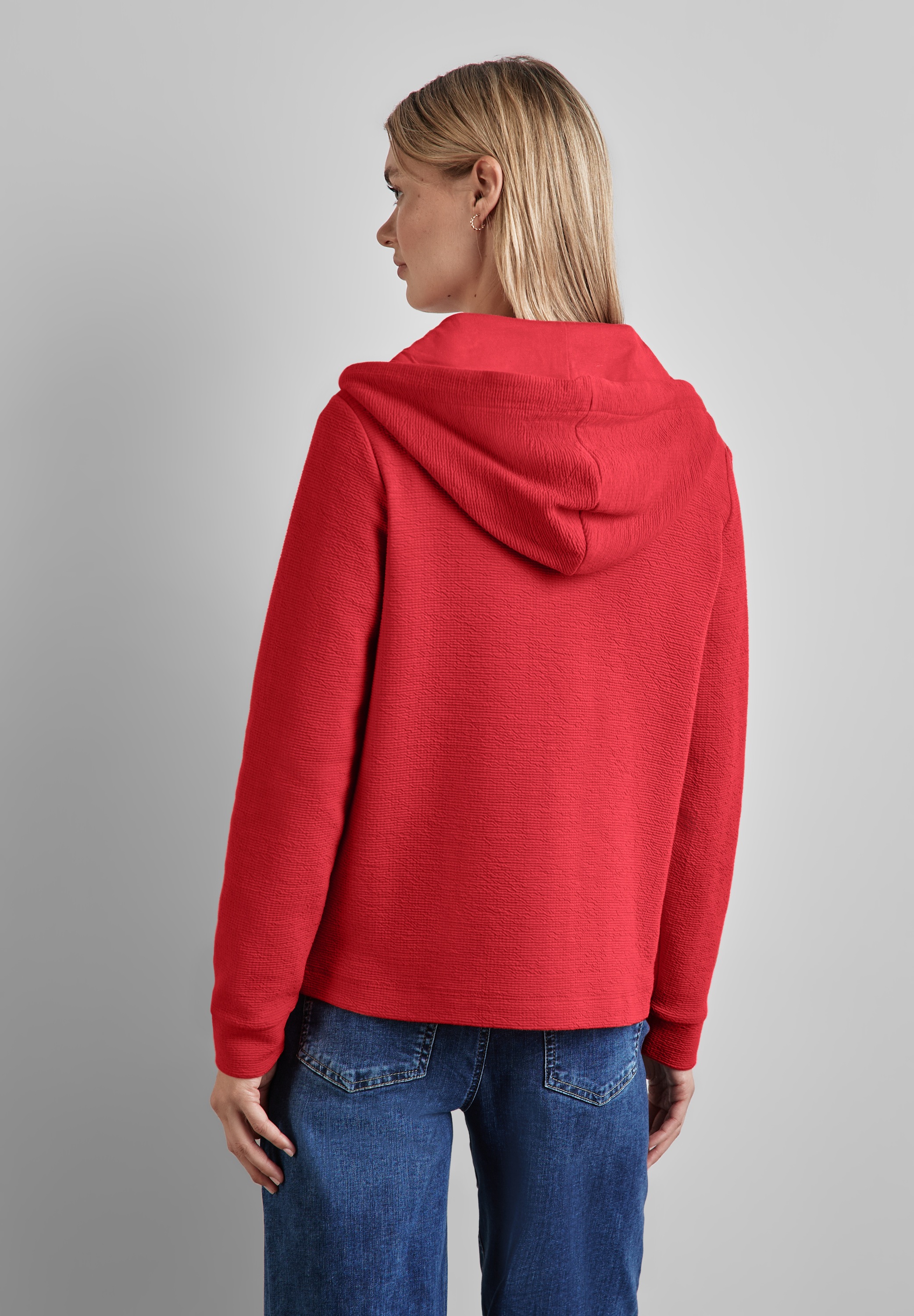 STREET ONE Sweatjacke, mit Kapuze
