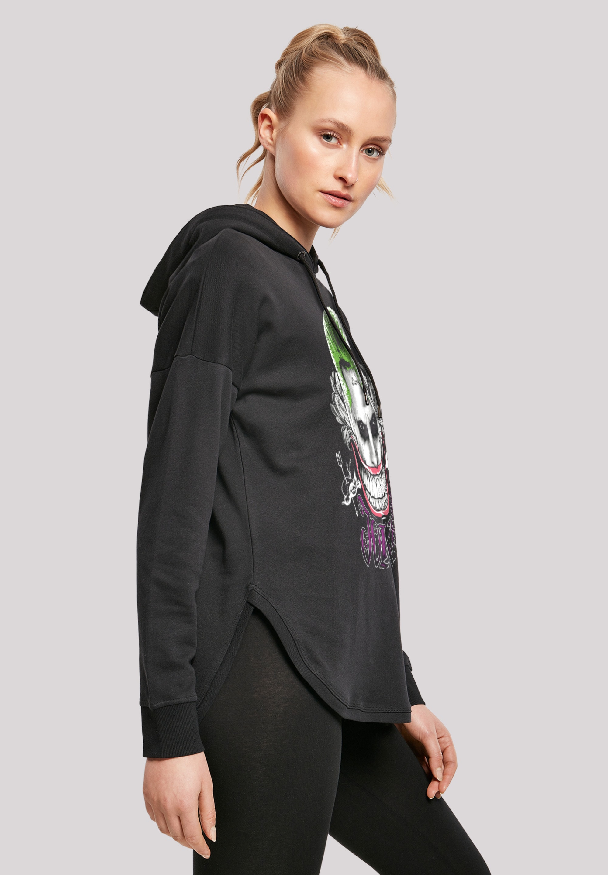 F4NT4STIC Kapuzenpullover »Suicide Squad Joker Coloured Smile«, Print