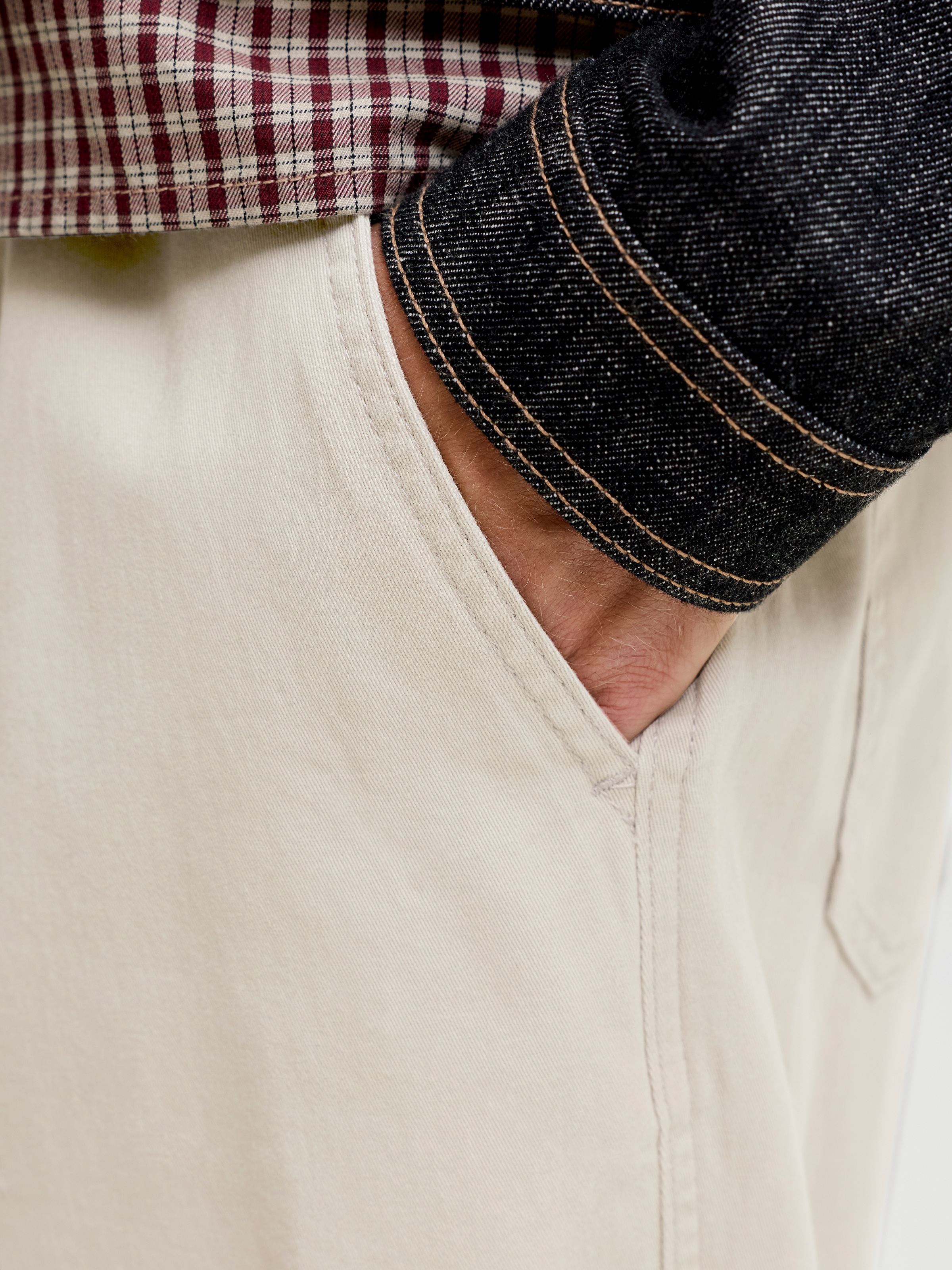 Jack & Jones Chinos »JPSTBILL DREW CHINO NOOS«  Baumwolle, weit geschnitten
