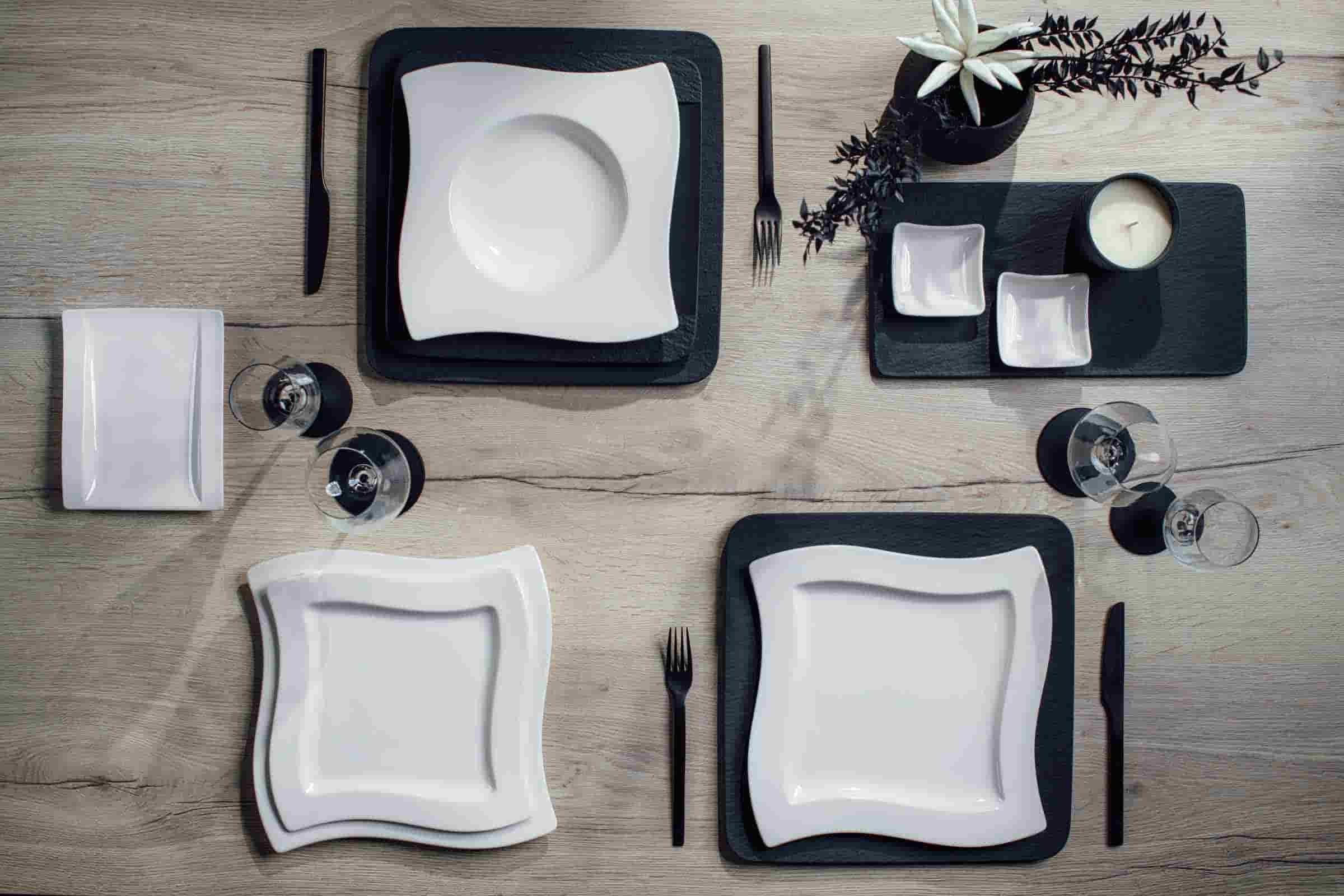 Villeroy & Boch Speiseteller »Speiseteller NewWave ø 27 cm 4er Set weiß«