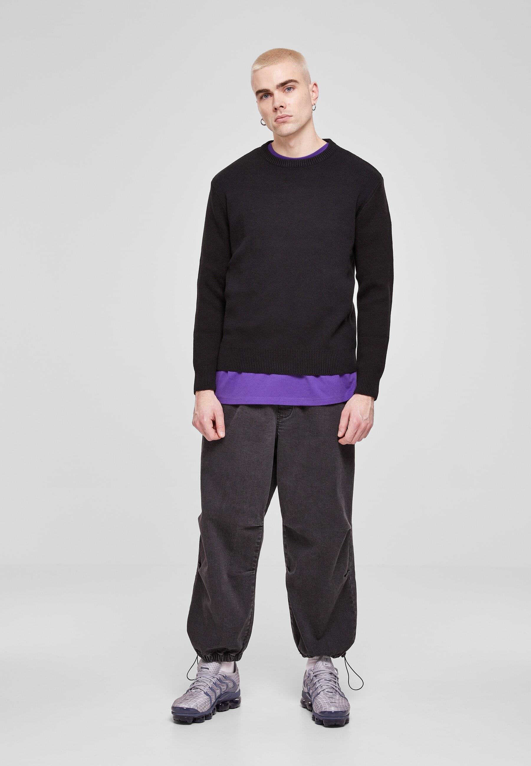 URBAN CLASSICS Rundhalspullover »Urban Classics Herren Heavy Oversized Sweater«, (1 tlg.)