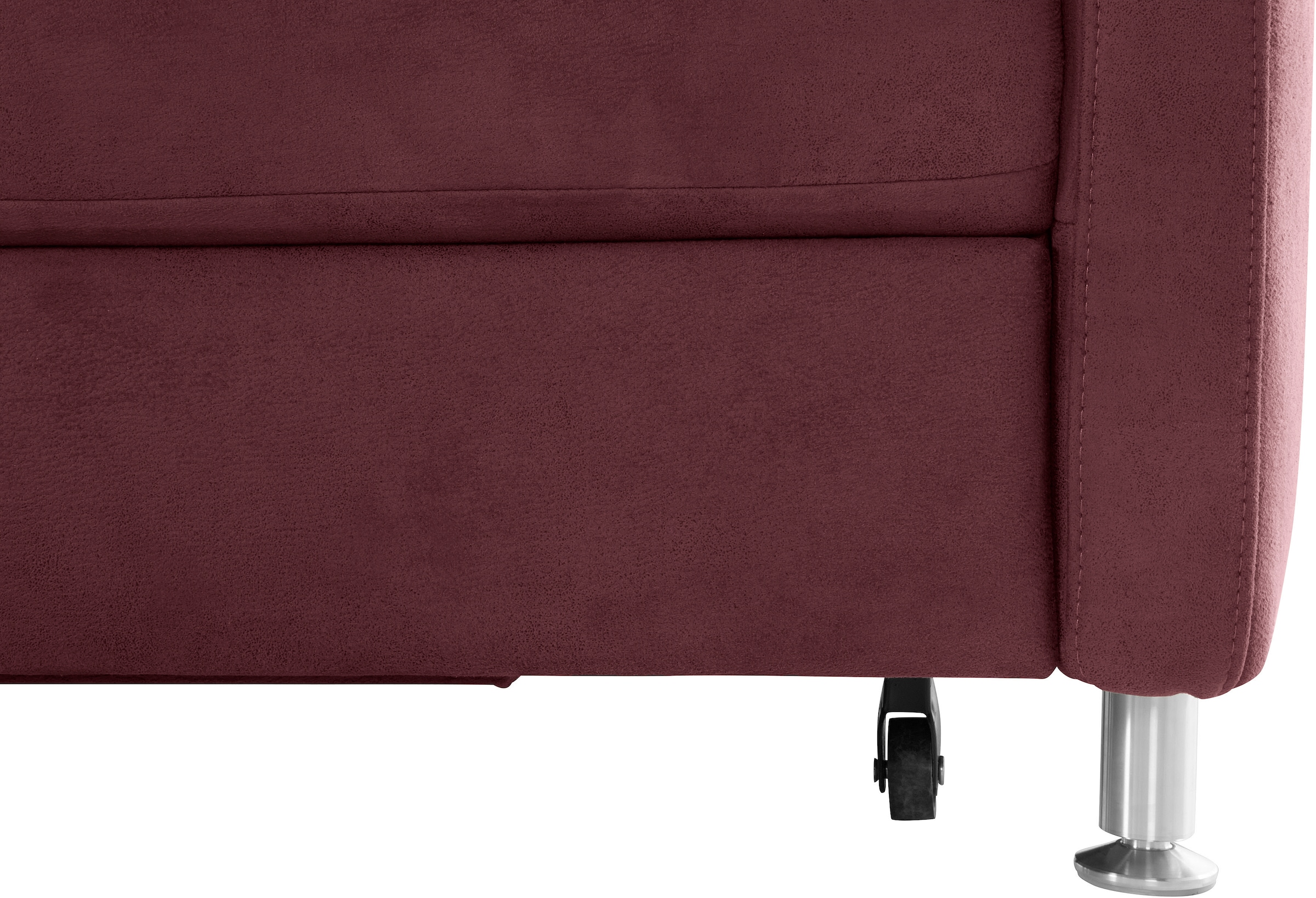 sit&more Ecksofa »Darwin L-Form«, inklusive Federkern, wahlweise mit Kopfteilverstellung, Bettfunktion
