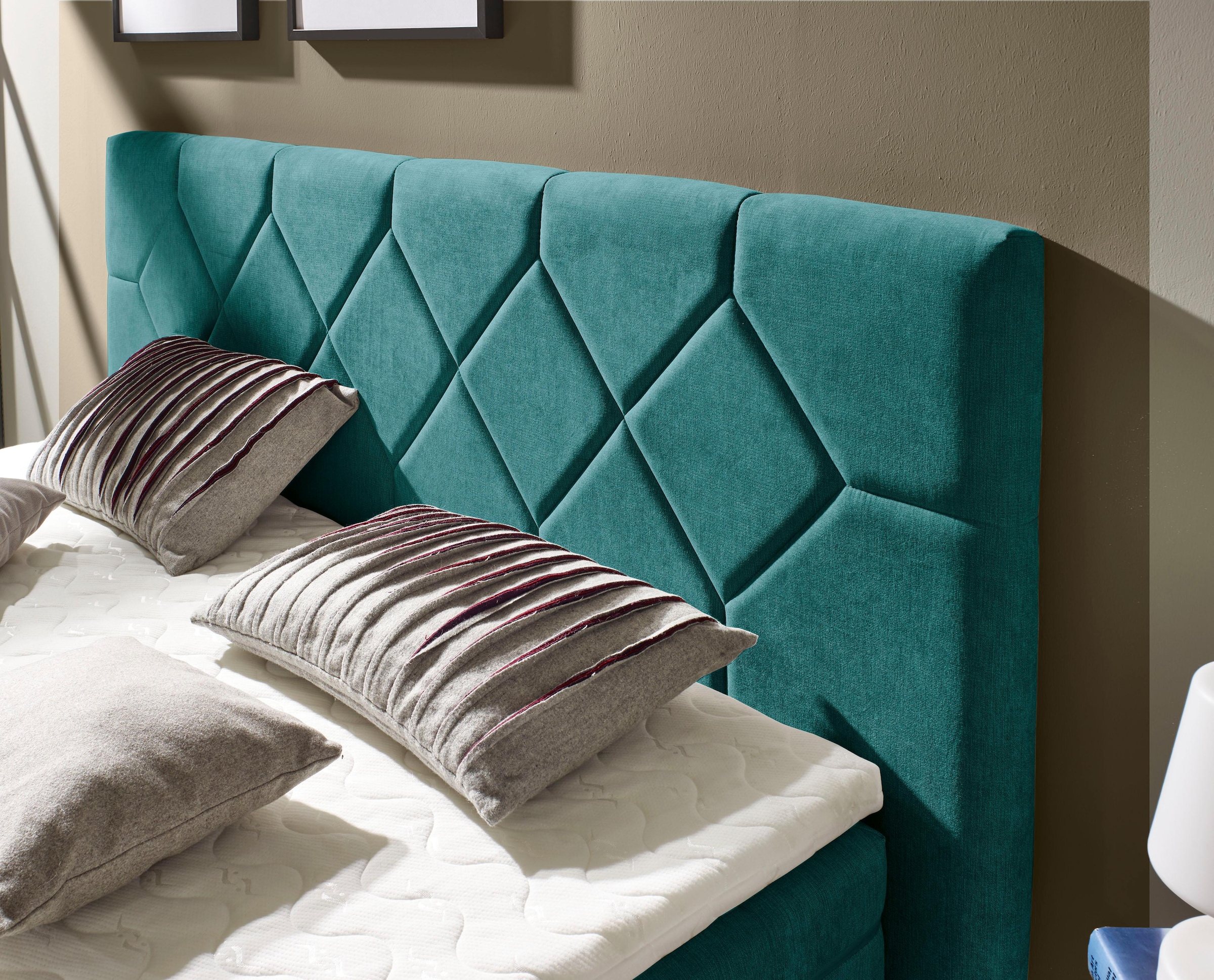 Places of Style Boxspringbett »Atlanta«, inklusive Topper und Bettkasten