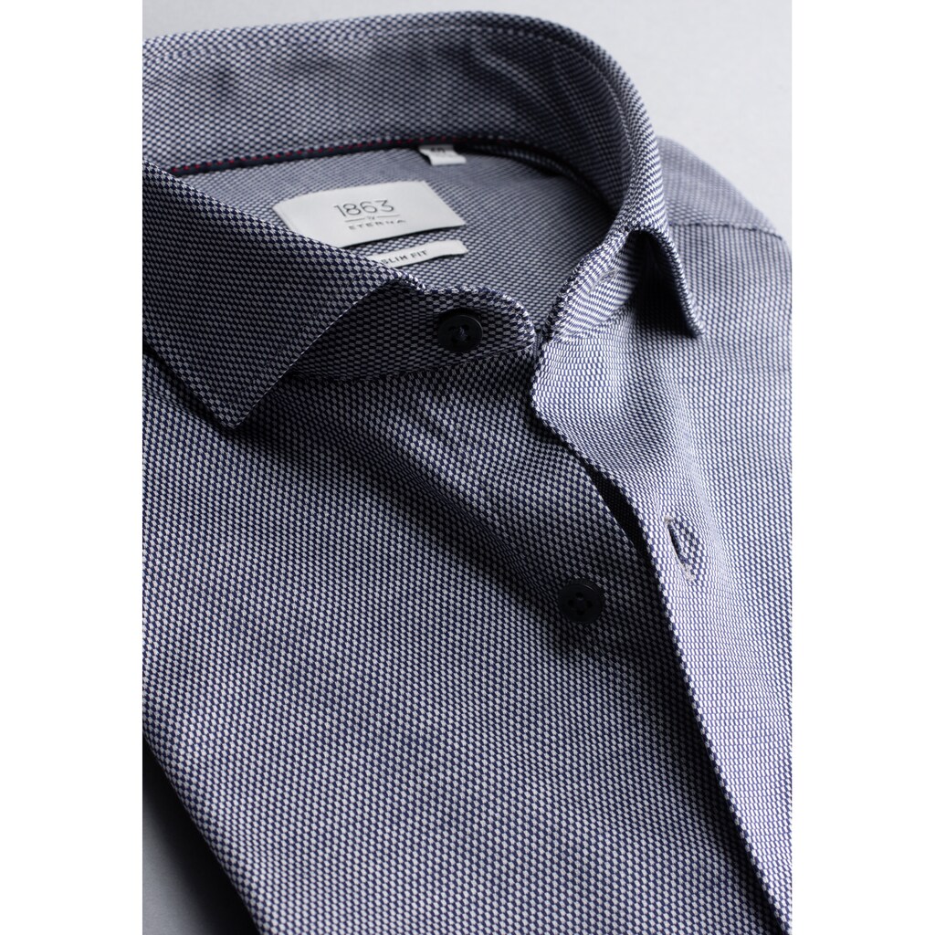 Herrenmode Hemden Eterna Langarmhemd »SLIM FIT« blau Herrenmode Hemden Eterna Langarmhemd »SLIM FIT« blau