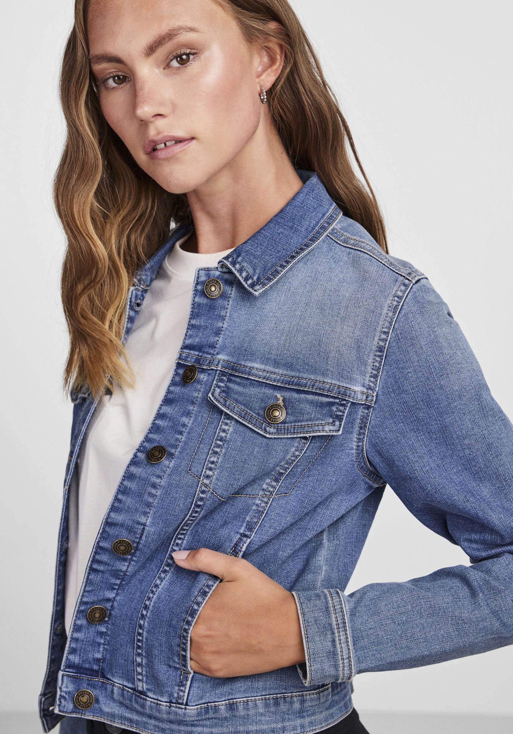 Thumbnail - pieces Jeansjacke "PCOIA LS DNM JACKET MB NOOS BC"