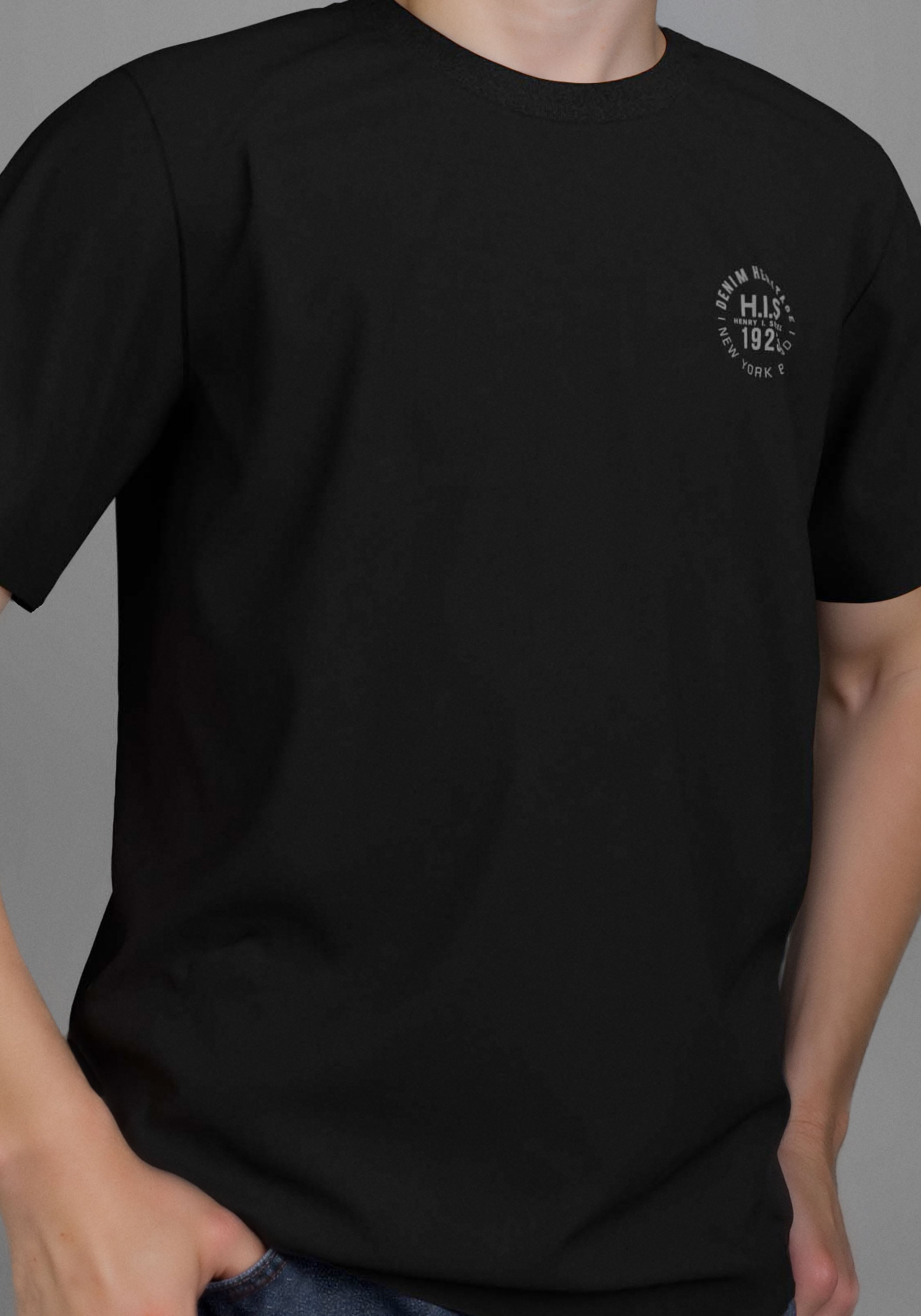 H.I.S T-Shirt »2 T-Shirts mit Logoprint«, (Packung, 2 tlg.), NEU: HIS für TEENS! 2er Pack T-Shirts