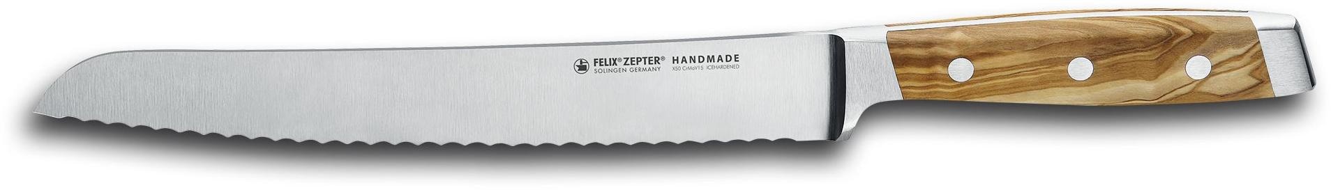 Felix Solingen Brotmesser »First Class Wood«, (1 tlg.), aus einem Stück geschmiedet