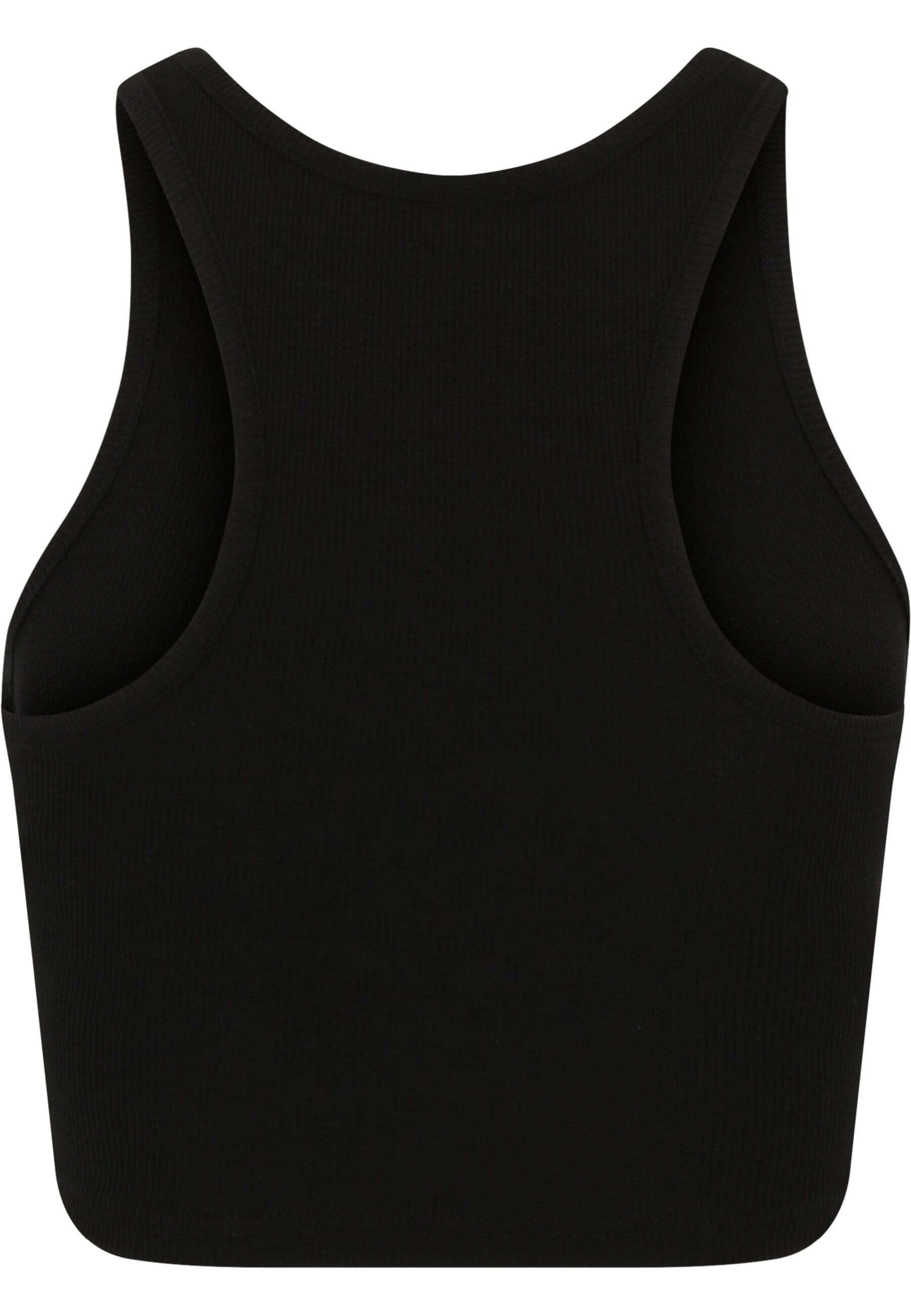 URBAN CLASSICS Muskelshirt »Urban Classics Damen Ladies Cropped Rib Top 2-Pack«, (1 tlg.)
