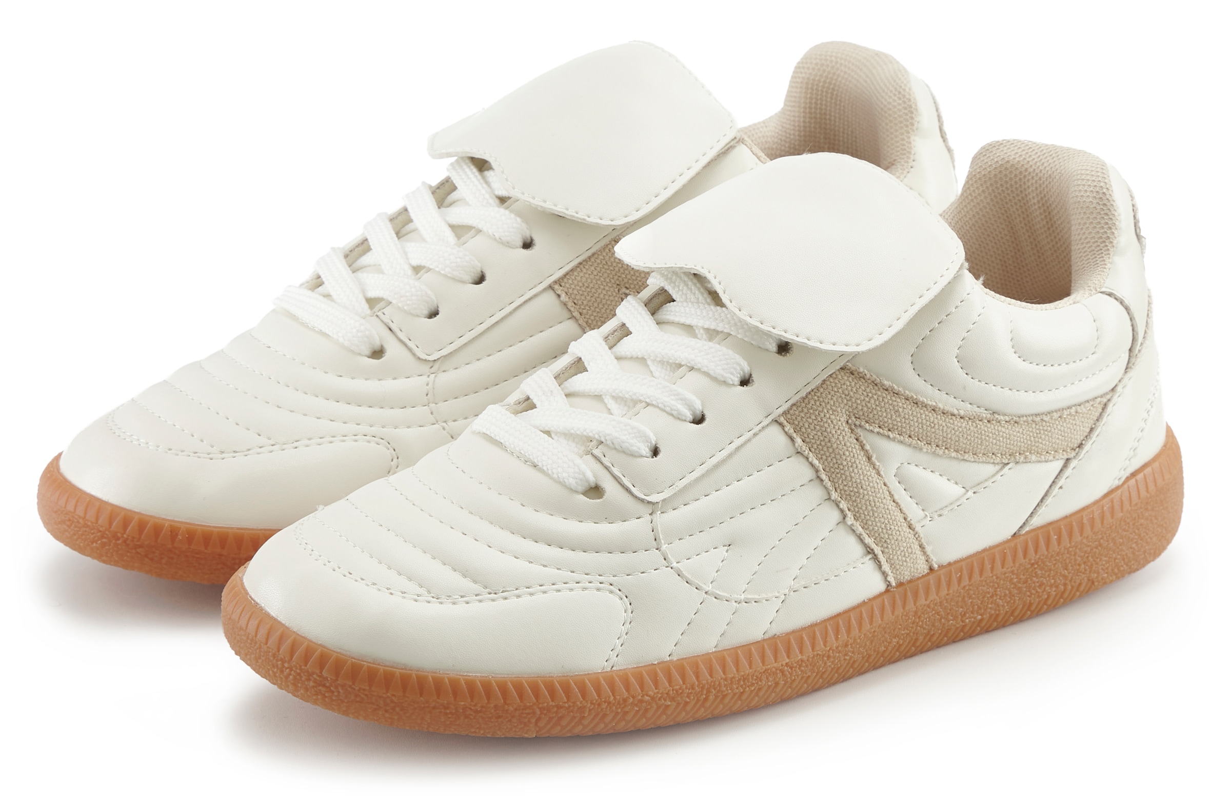 LASCANA Sneaker, Schnürhalbschuh, Freizeitschuh im Retro Look VEGAN
