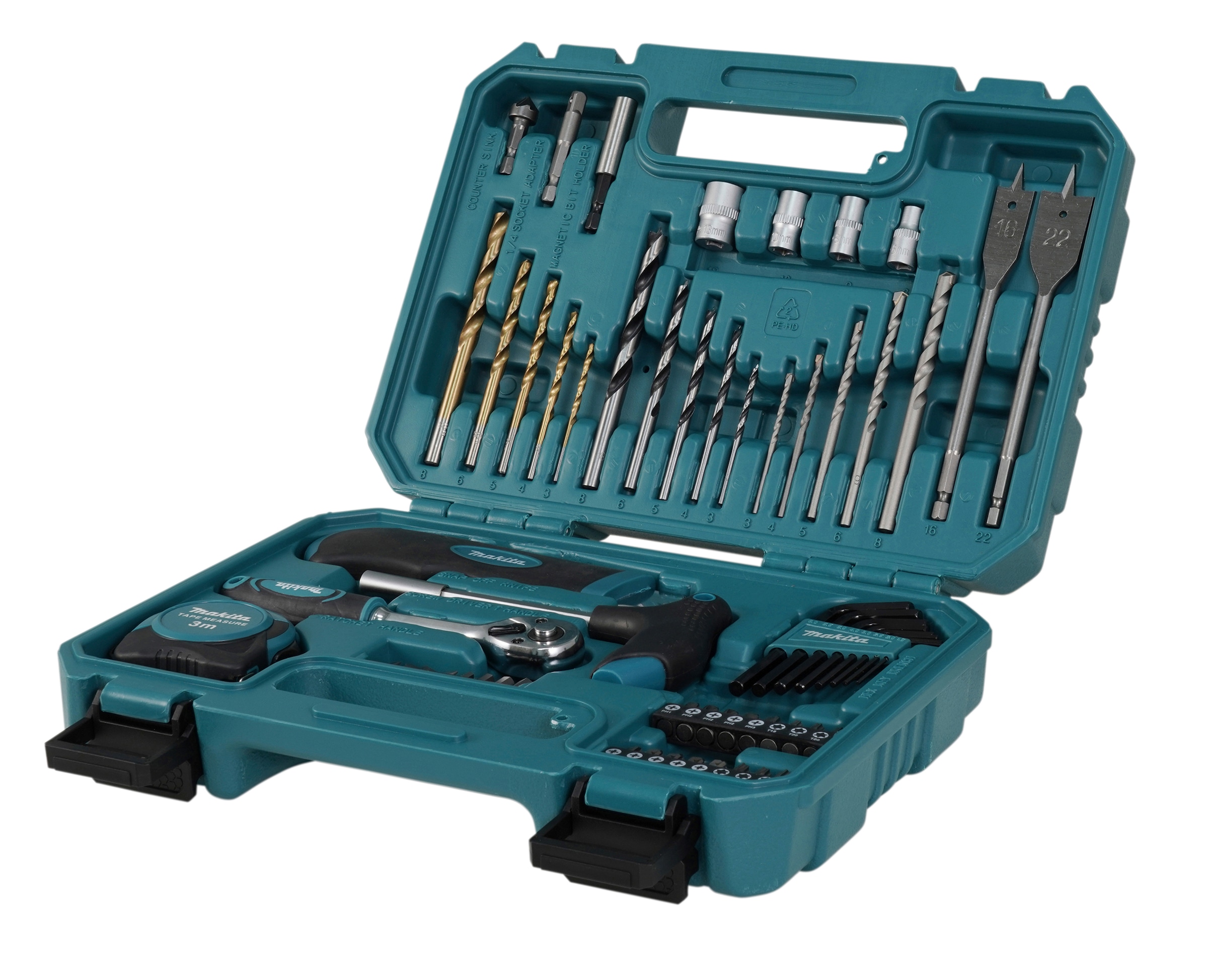 Makita Werkzeugset »»E-15095««, 60-tlg., inkl. Aufbewahrungskoffer