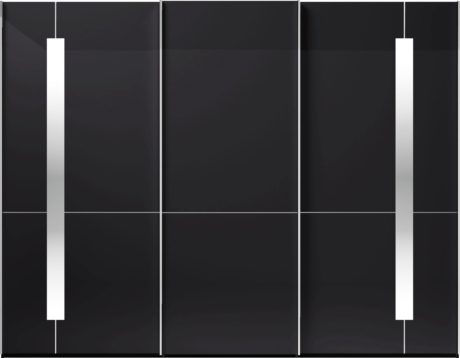 Thumbnail - Musterring Schwebetürenschrank "Imola W", inkl. Einlegeböden und Kleiderstangen, mit Glastüren inkl. Zierspiegel