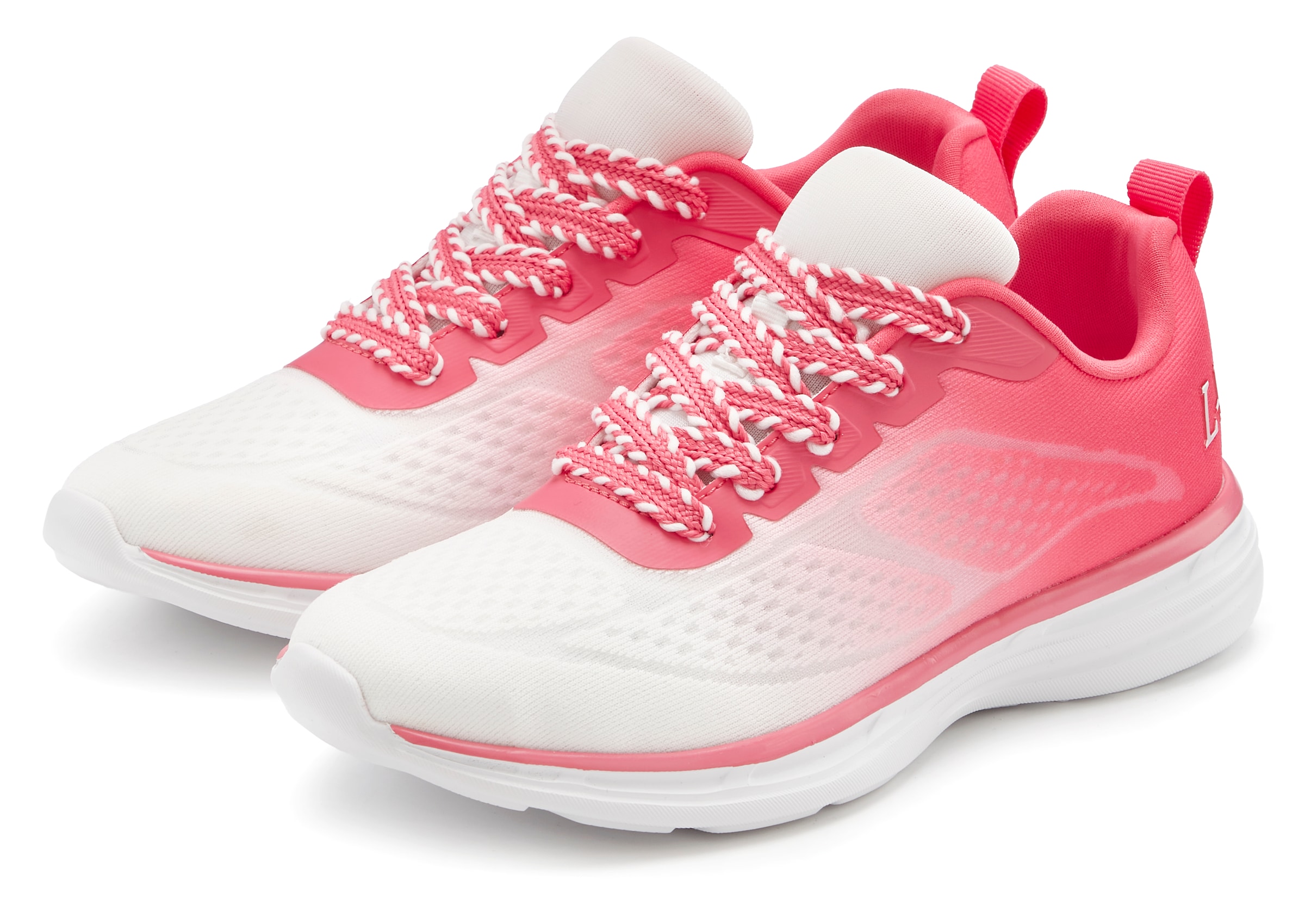 LASCANA Sneaker "Halbschuh, Freizeitschuh, Turnschuhe," NEU mit modischen Farbdetails VEGAN