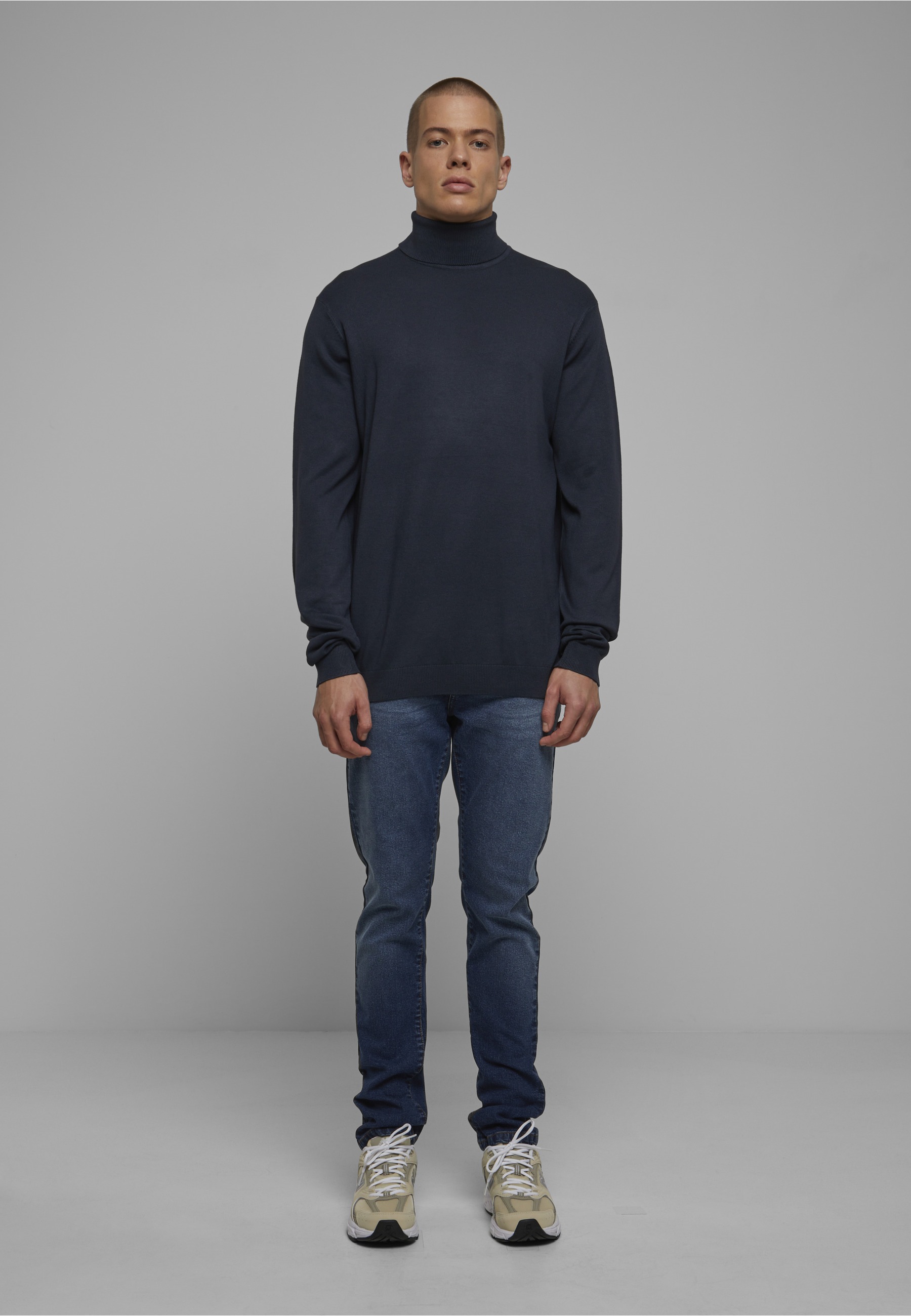 URBAN CLASSICS Rundhalspullover »Urban Classics Herren Knitted Turtleneck Sweater« 1 Stk.