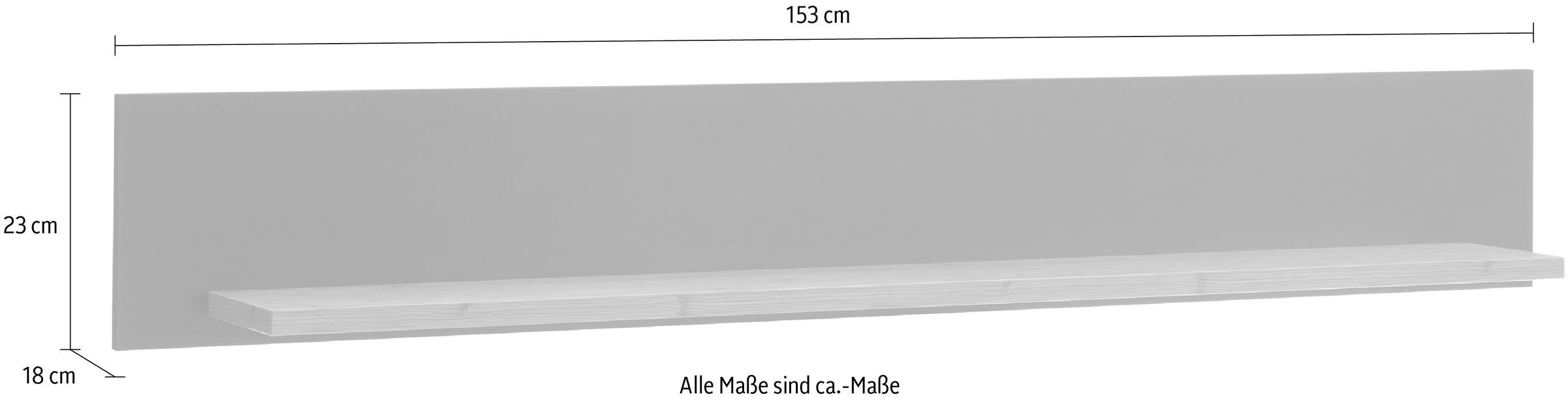 INOSIGN Wandregal »BRÜGGE«, Breite ca. 153 cm