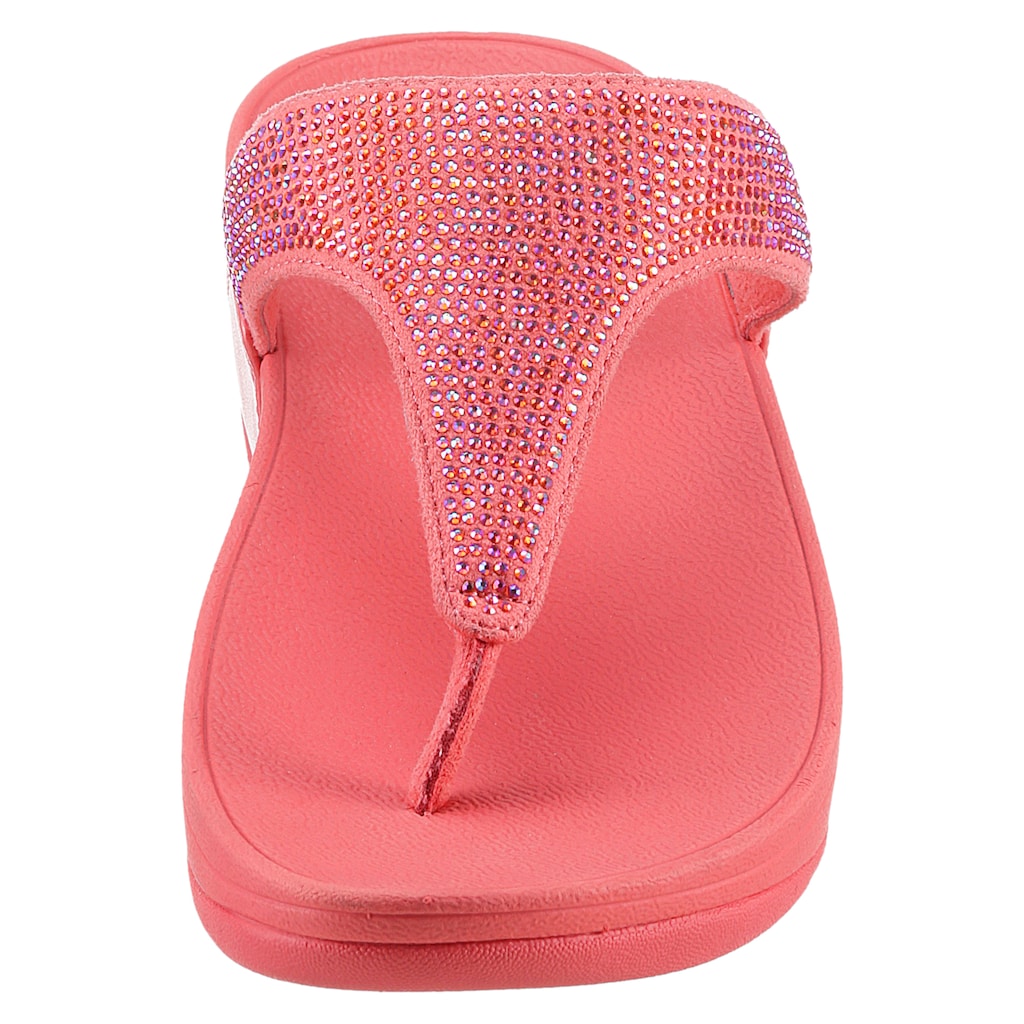 Fitflop Dianette »LULU CRYSTAL EMBELLISHED TOE-POST SANDALS - HOTFIX«