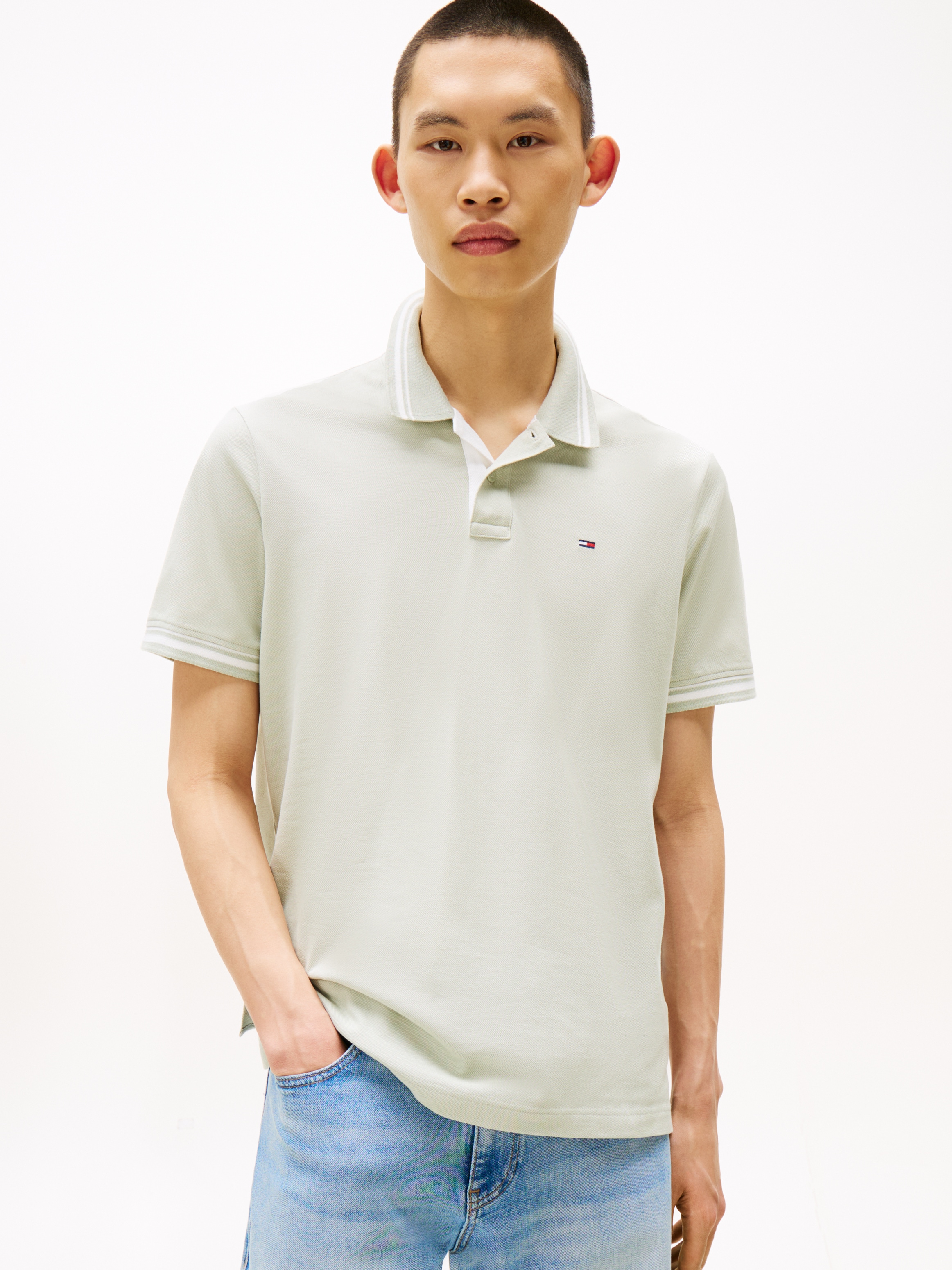 Tommy Jeans Poloshirt "TJM REG TIPPED POLO EXT", Mit Rundhalsausschnitt günstig online kaufen