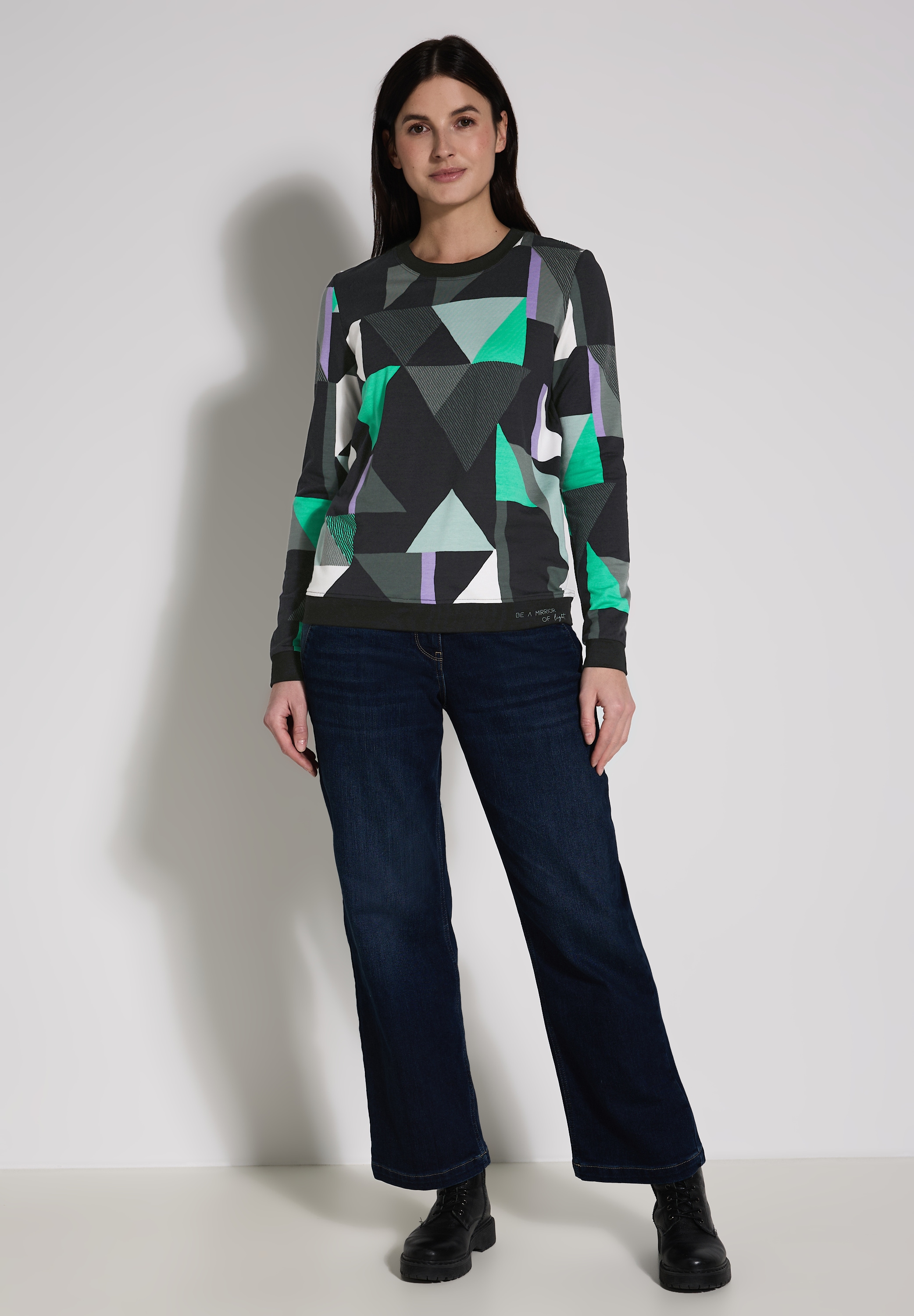 Cecil Langarmshirt, im soften Baumwoll-Mix