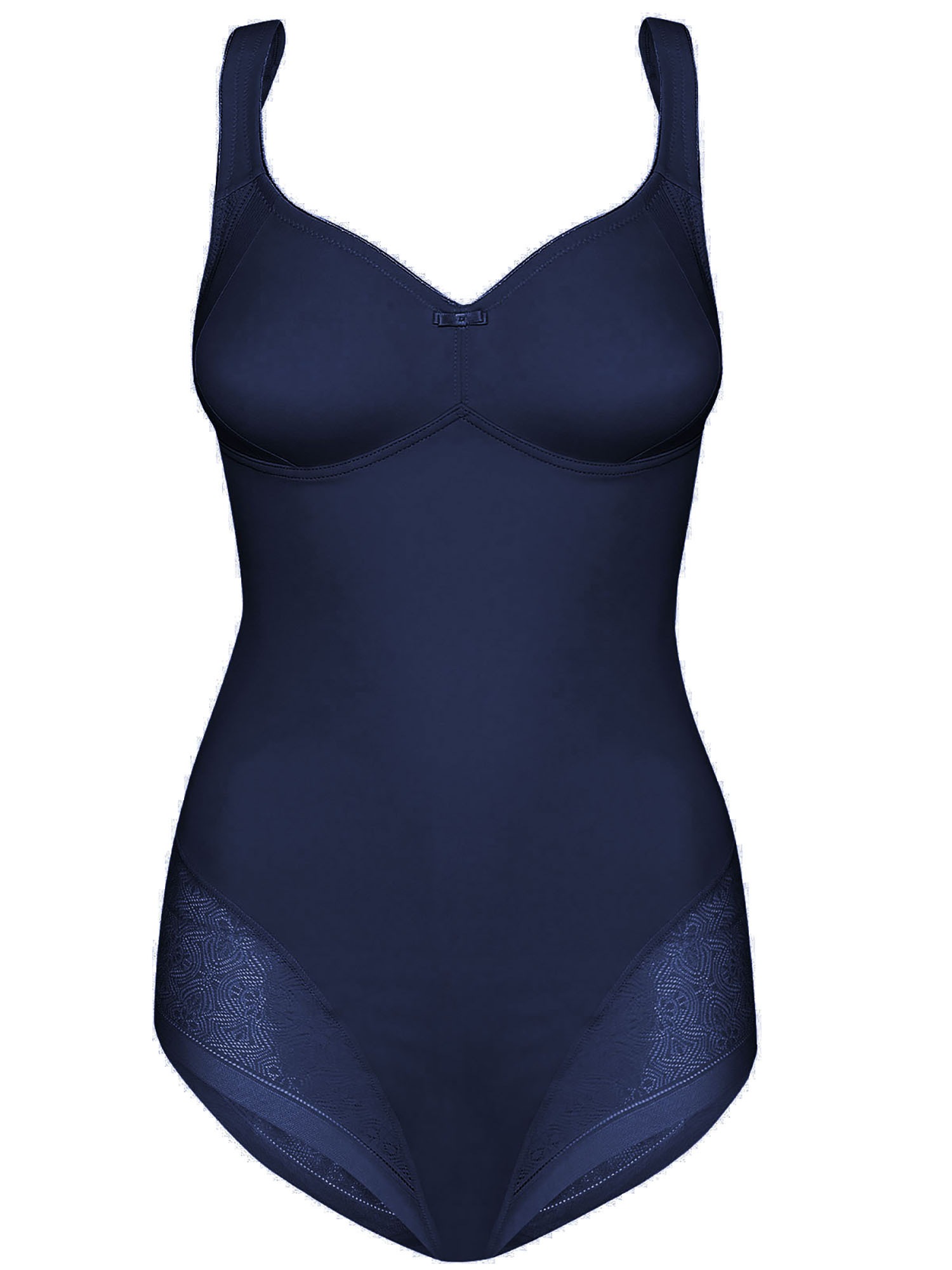SUSA Damen Body "Body ohne Bügel Milano", Gr. 85, blau, Obermaterial: 81% Polyamid PA. 19% Elasthan EL., Bodys