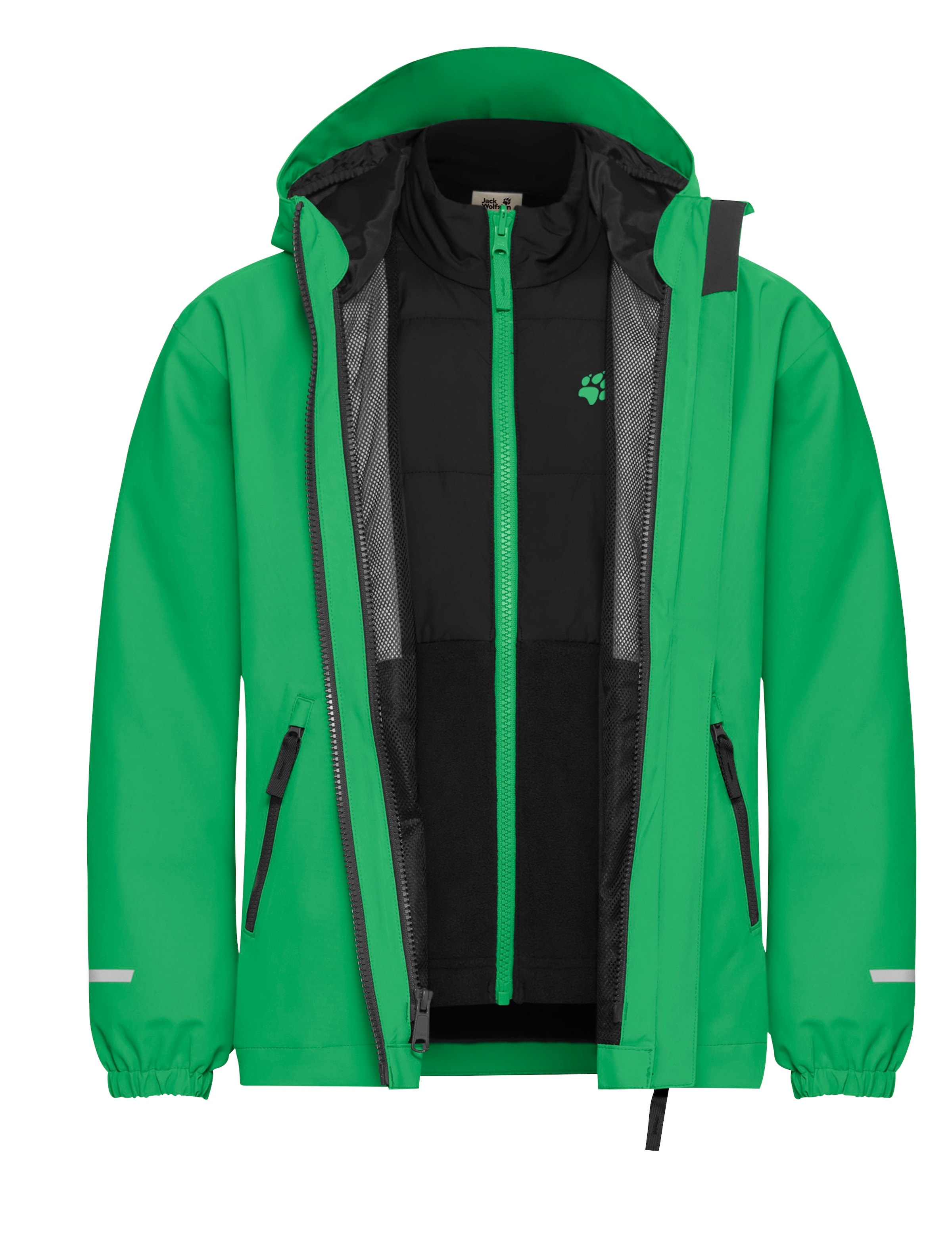 Jack Wolfskin Funktionsjacke »HYBRID 3IN1 JACKET K«, 3in1, wasserdicht, Übergangsjacke