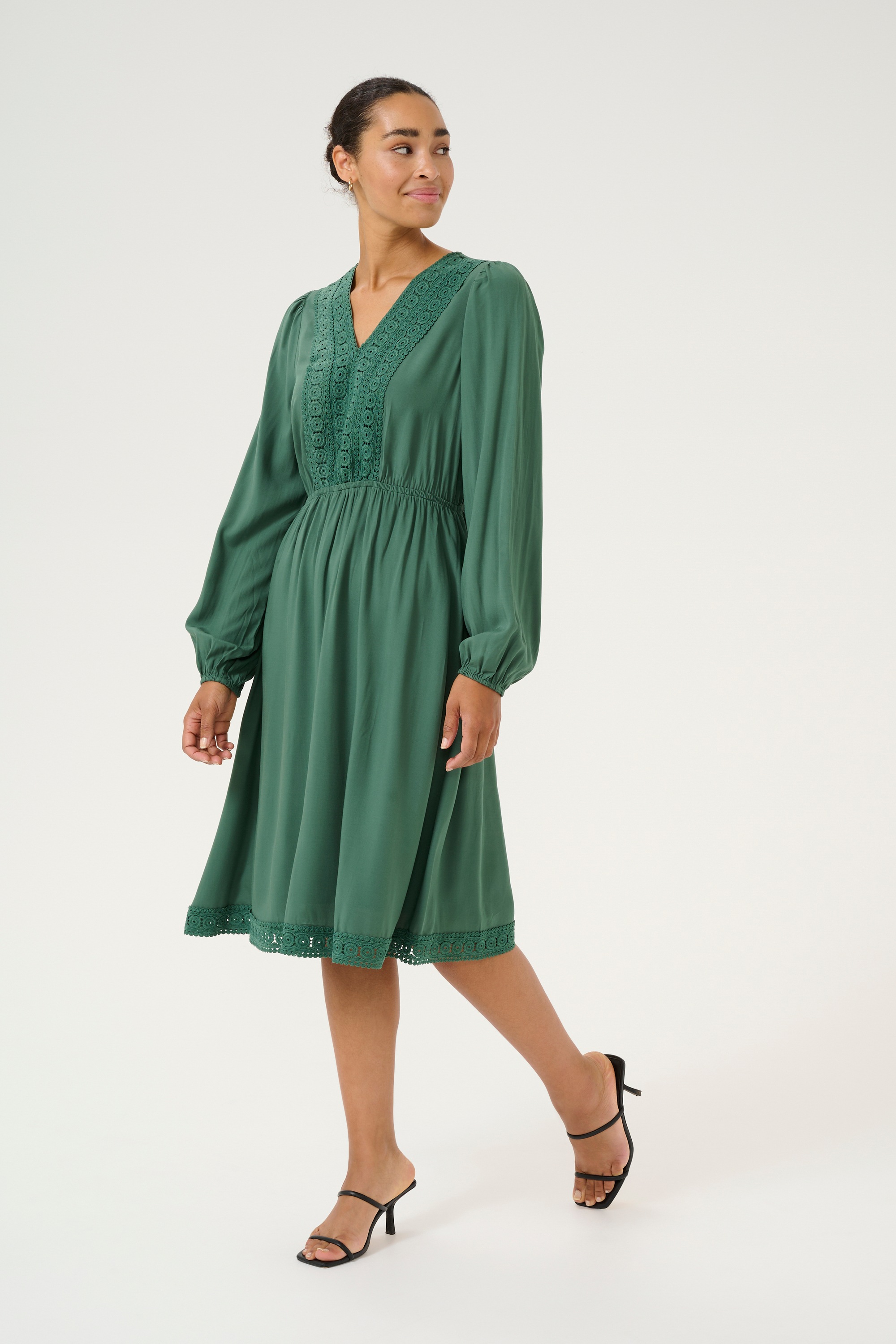 KAFFE Midikleid »Damen Kleid KAfreia«