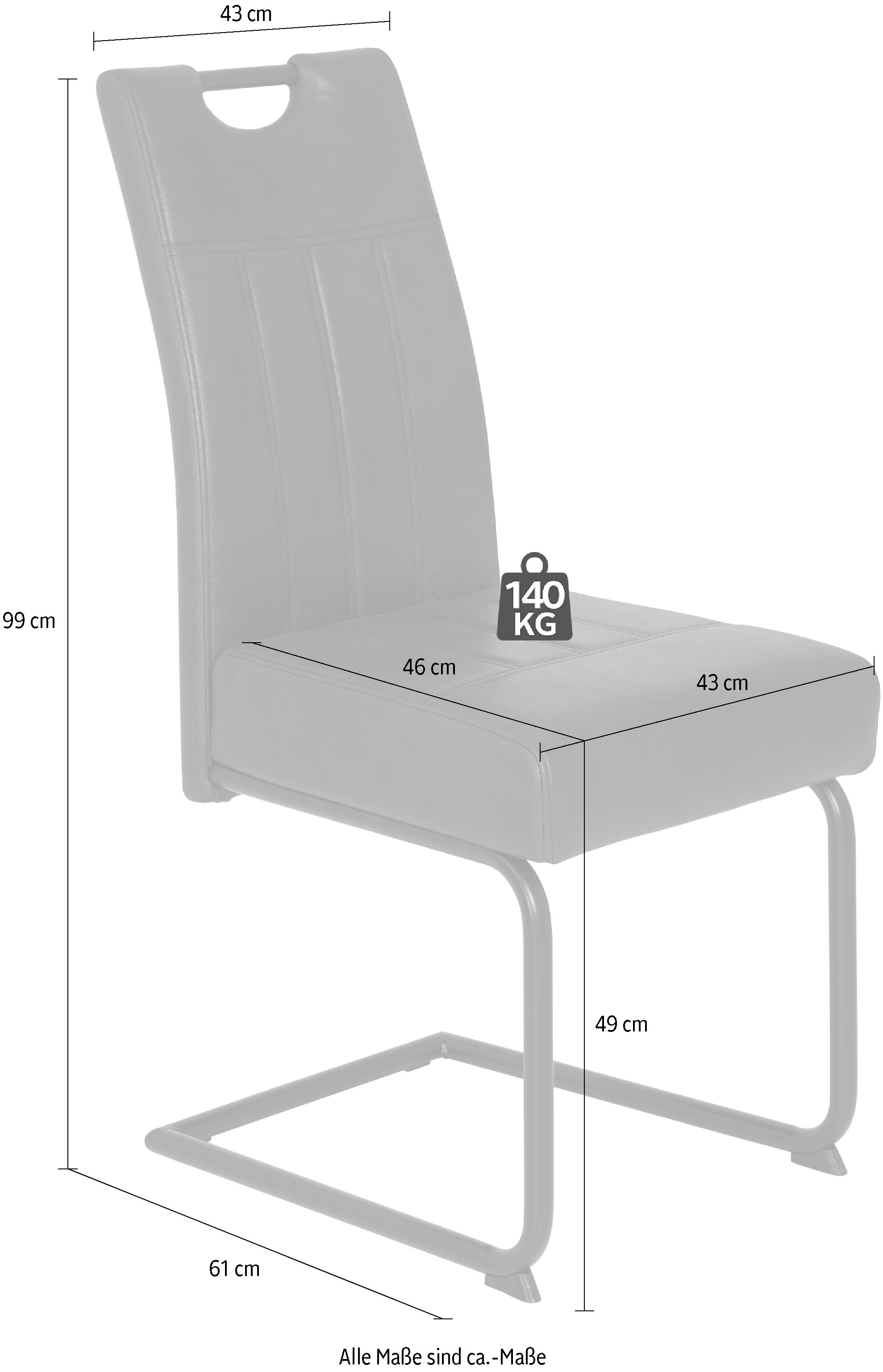 HELA Esszimmerstuhl »Betty«, (Set), 4 St., Microfaser, 2 oder 4 Stück, mit Federkern Polsterung