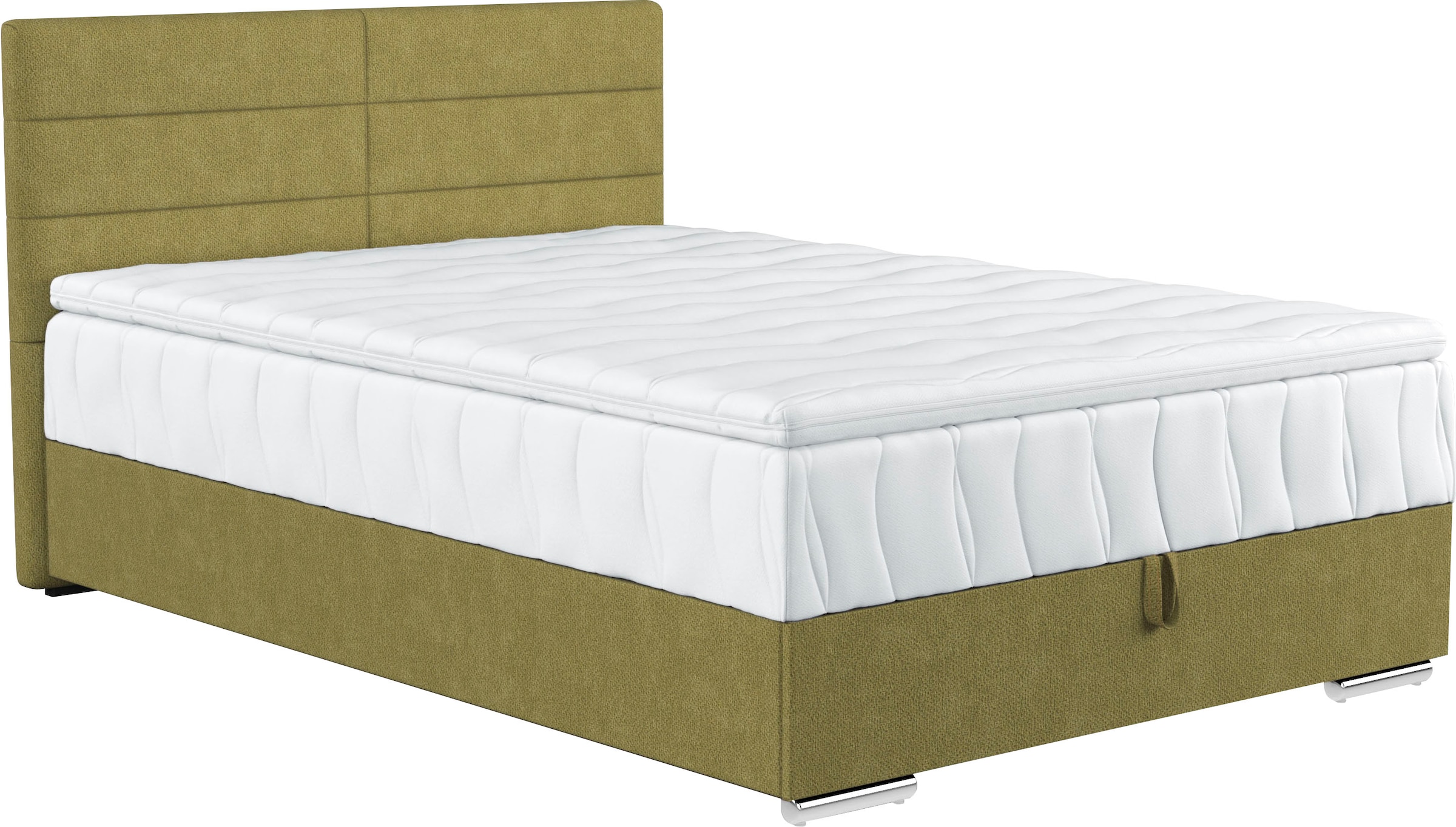 COTTA Boxspringbett Tom, mit Bettkasten, Topper und Zierkissen