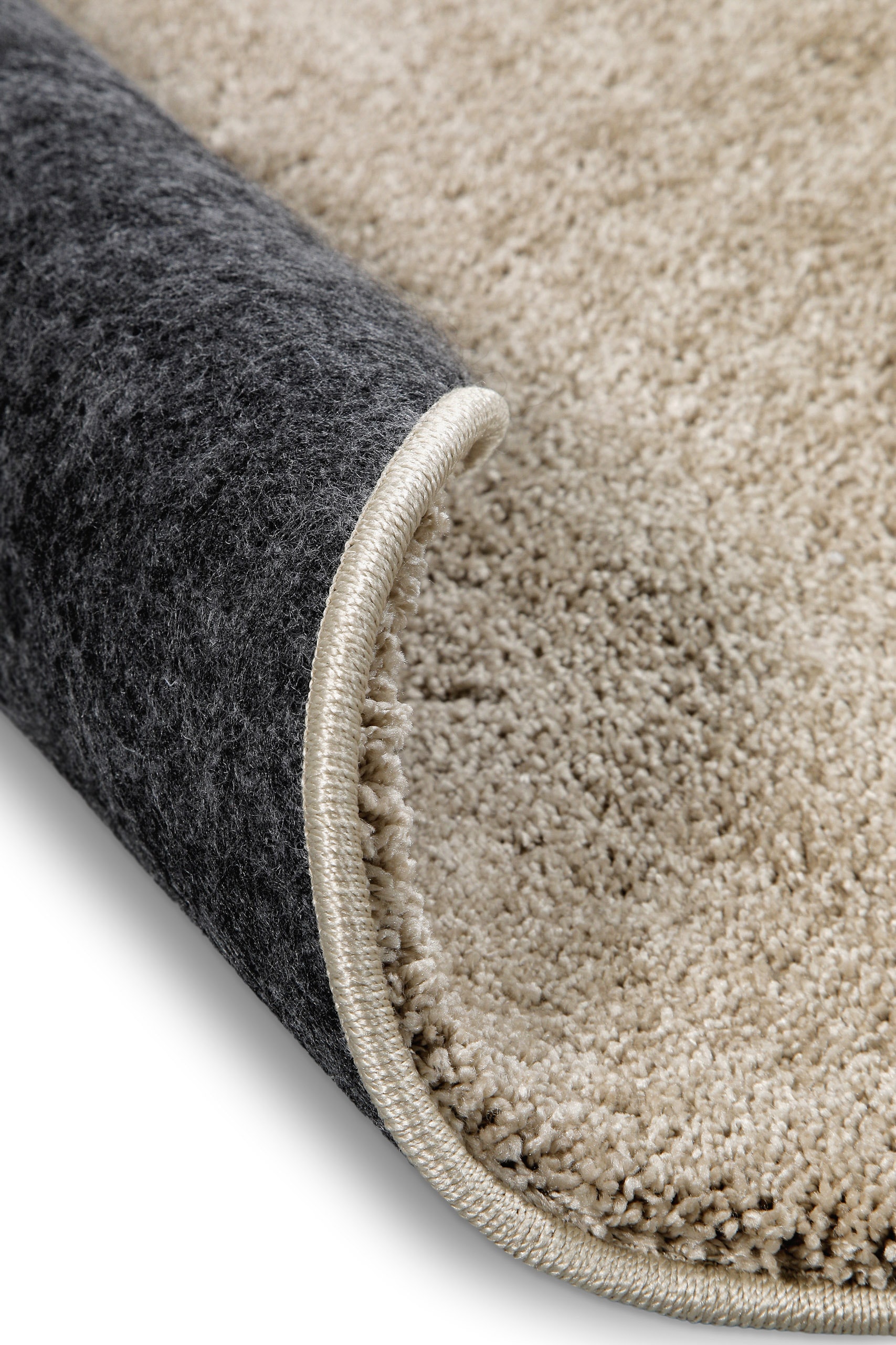 Wecon home Basics Hochflor-Teppich »Nova«, rund, 25 mm Höhe, Shaggy, gewebt, robust, Wohnzimmer, Schlafzimmer