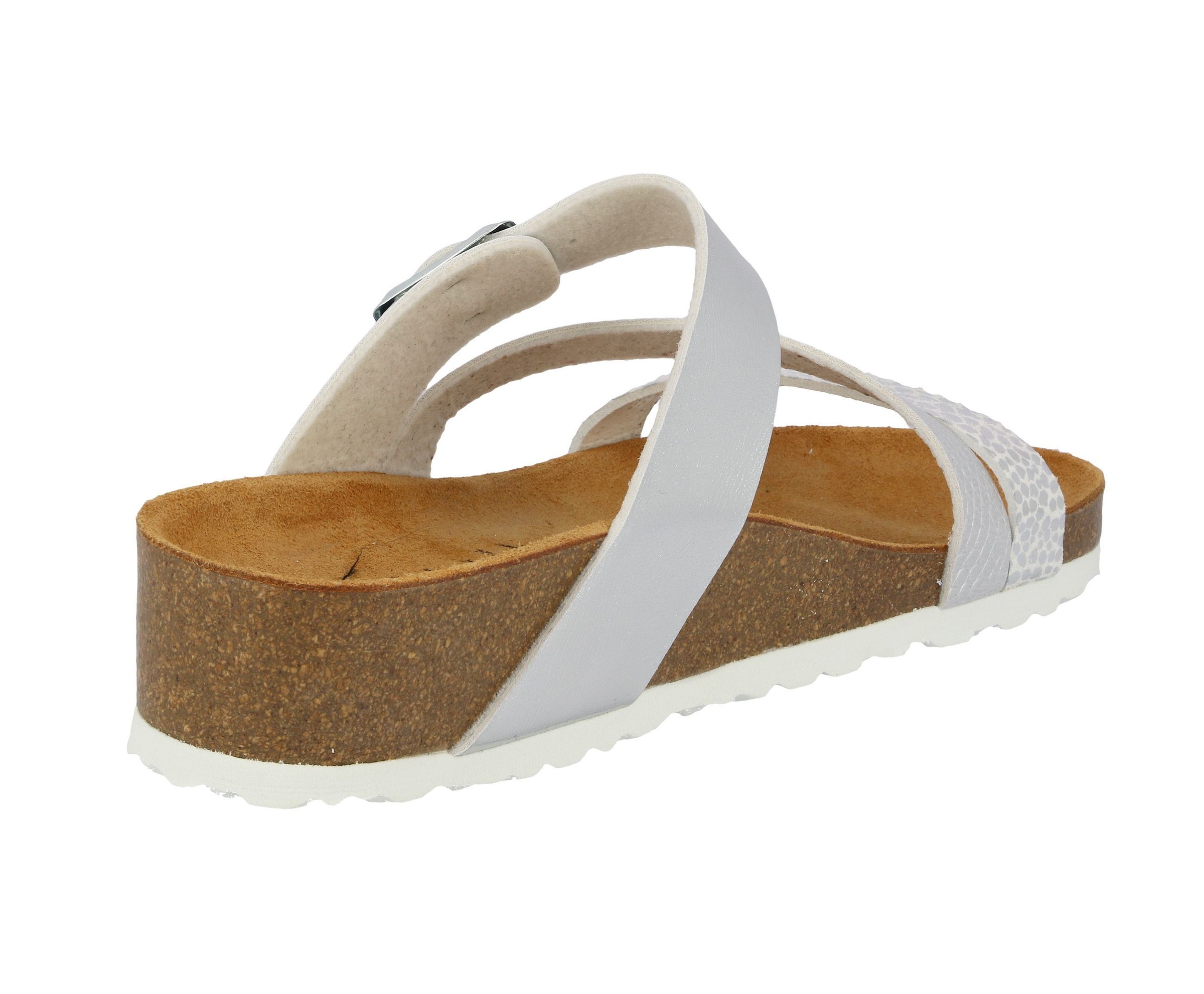 LICO Natural Glitter Mules Silver 36 3