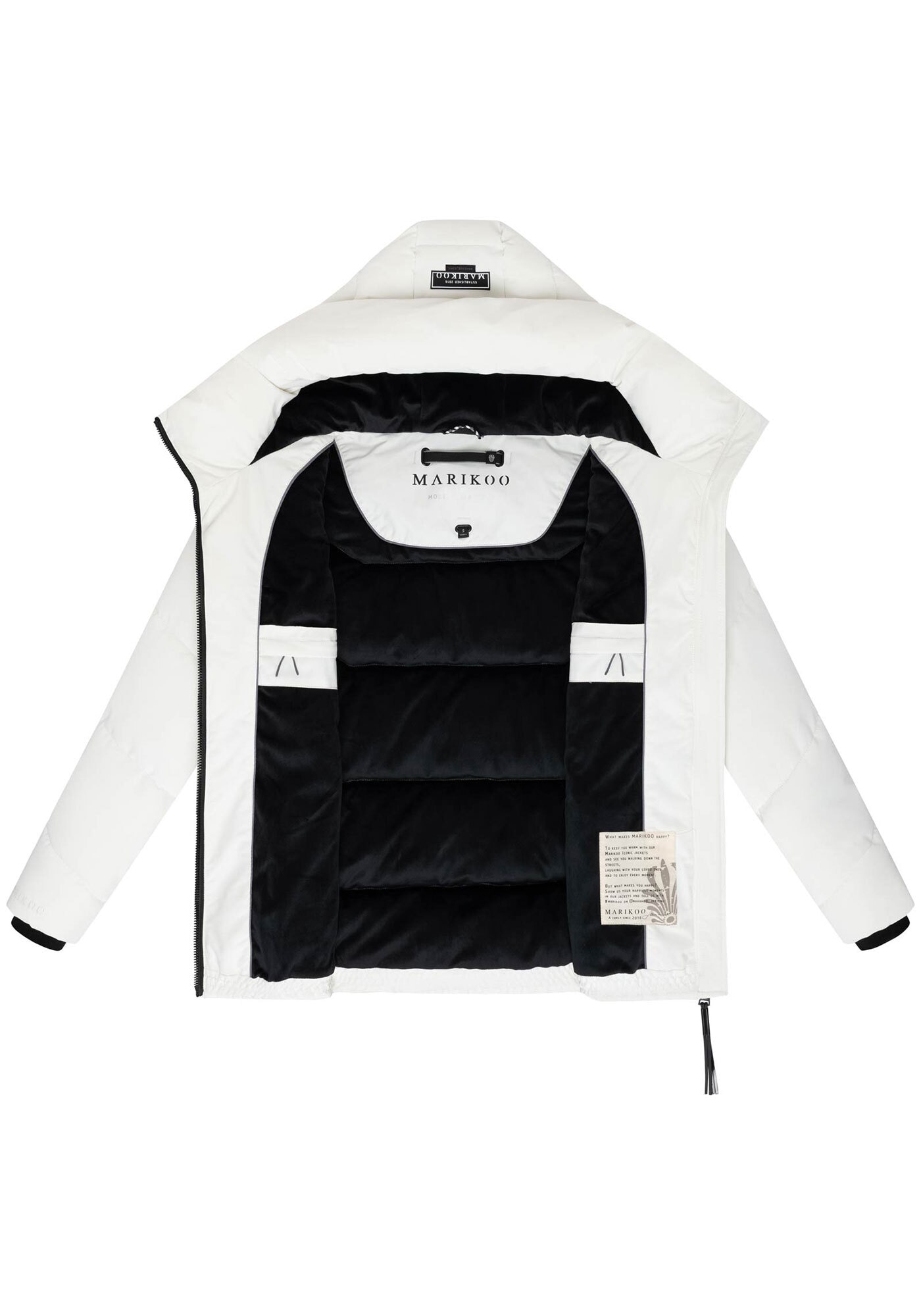 Marikoo Winterjacke »Kuscheltatze«, mit extra hohem Kragen