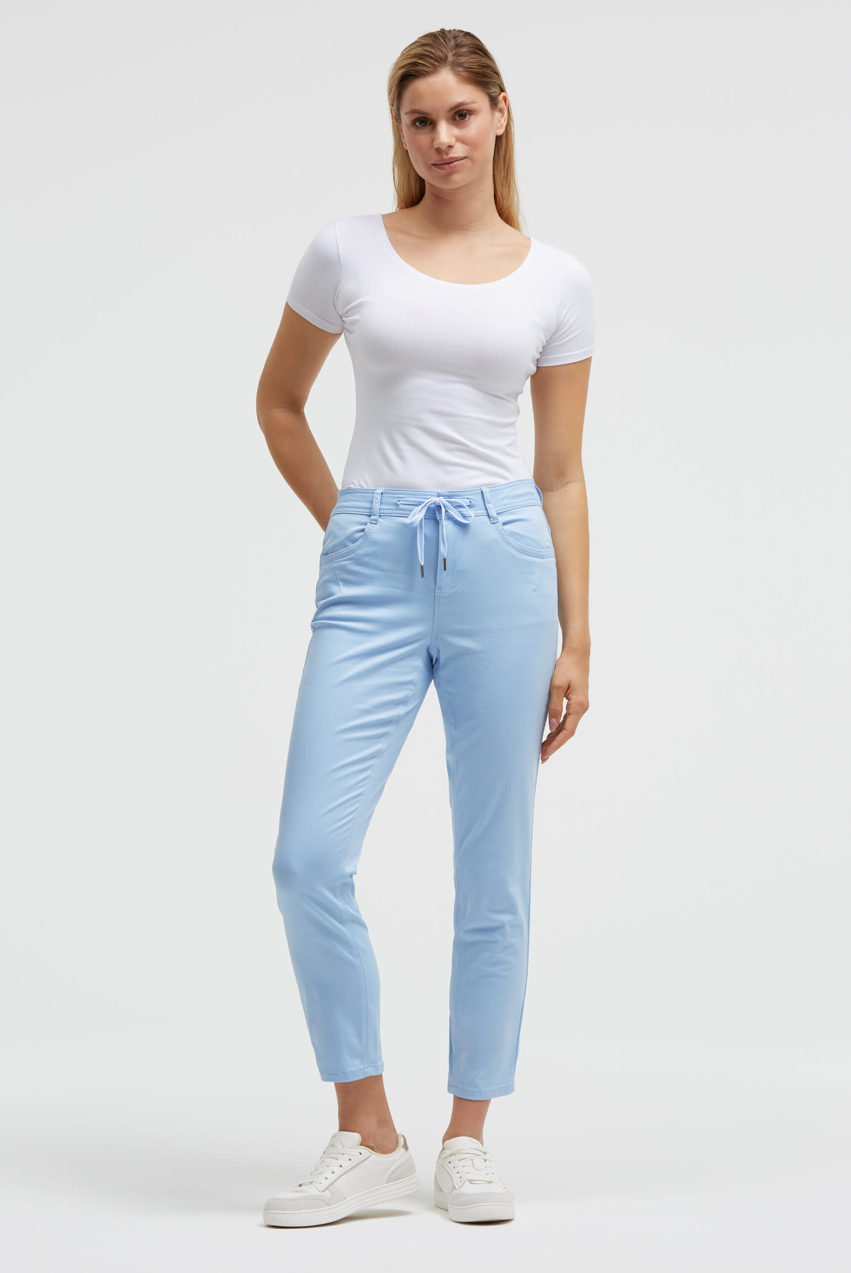 SOCCX Comfort-fit-Jeans mit verkürztem Bein