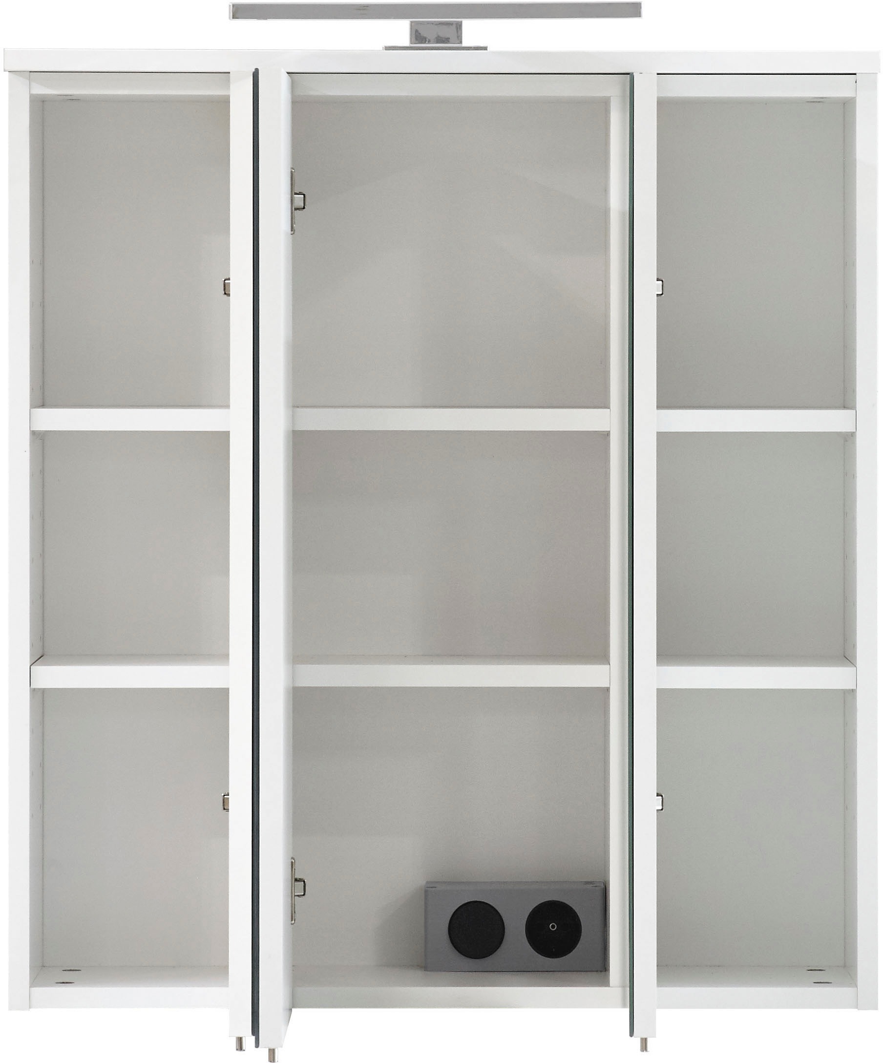 Saphir Badmöbel-Set »Quickset 335 7-teilig, Waschbeckenunterschrank mit LED-Spiegelschrank«, (7 St.), Hochschrank, Unterschränke, Hängeschränke, inkl. Türdämpfer, 13 Türen