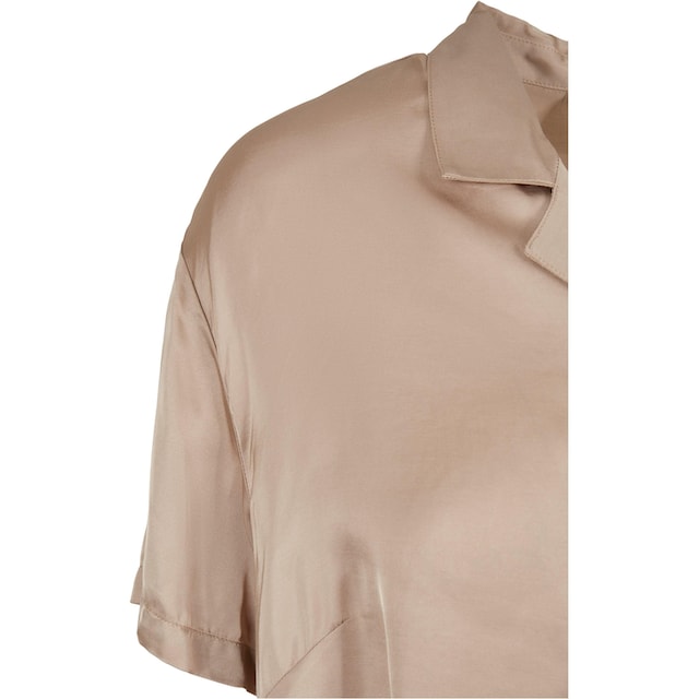 URBAN CLASSICS Langarmhemd »Damen Ladies Viscose Satin Resort Shirt«, (1 tlg.)  online bestellen | BAUR