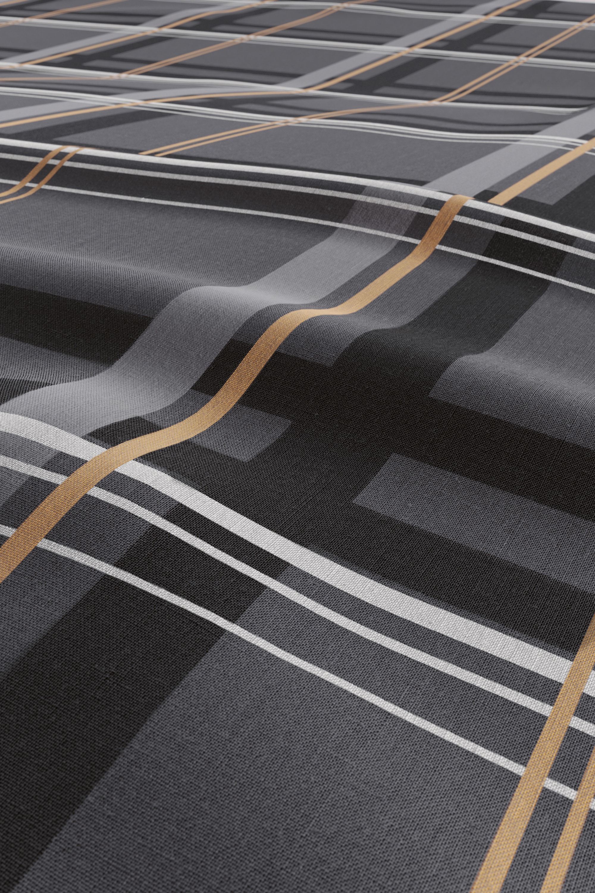 H.I.S Wendebettwäsche »Talin« 2 Stk. NEUHEIT in Gr. 135x200 oder 155x220 cm, 100% Baumwolle, Karo-Design