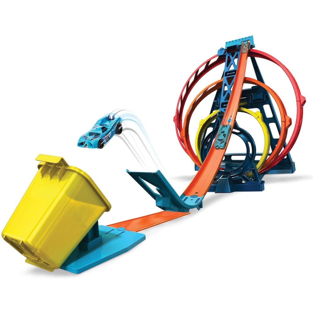 Hot Wheels Autorennbahn »Track Builder Unlimited Looping-Set«, inkl. 1 Spielzeugauto