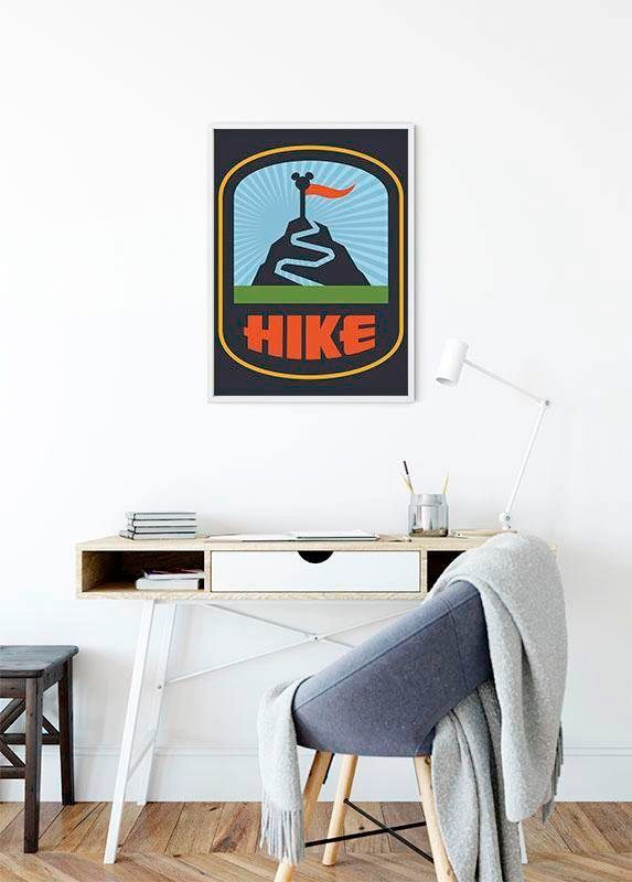 Komar Bild »Mickey Mouse Hike«, Disney, (1 St.), Wandbild zur Dekoration im Kinderzimmer - ohne Rahmen
