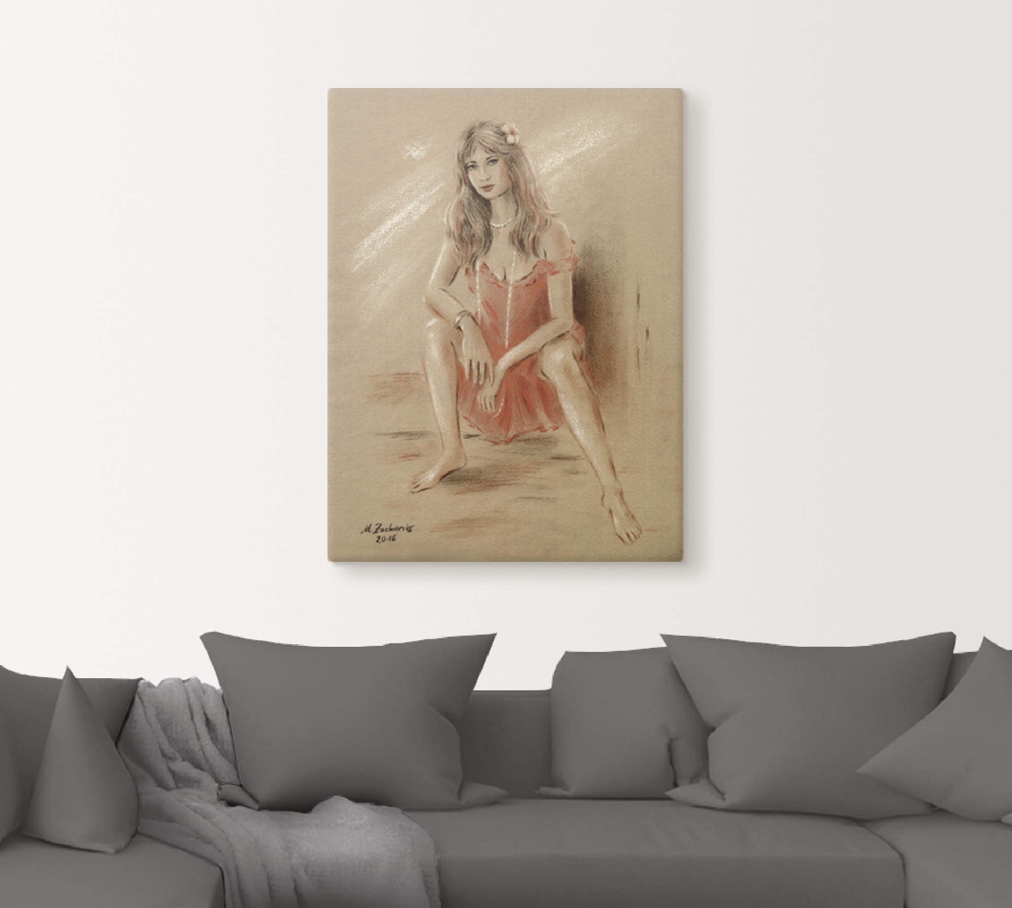 Artland Wandbild »Sehnsucht - Erotik Frauen«, Frau, (1 St.), als Leinwandbild, Poster in verschied. Größen