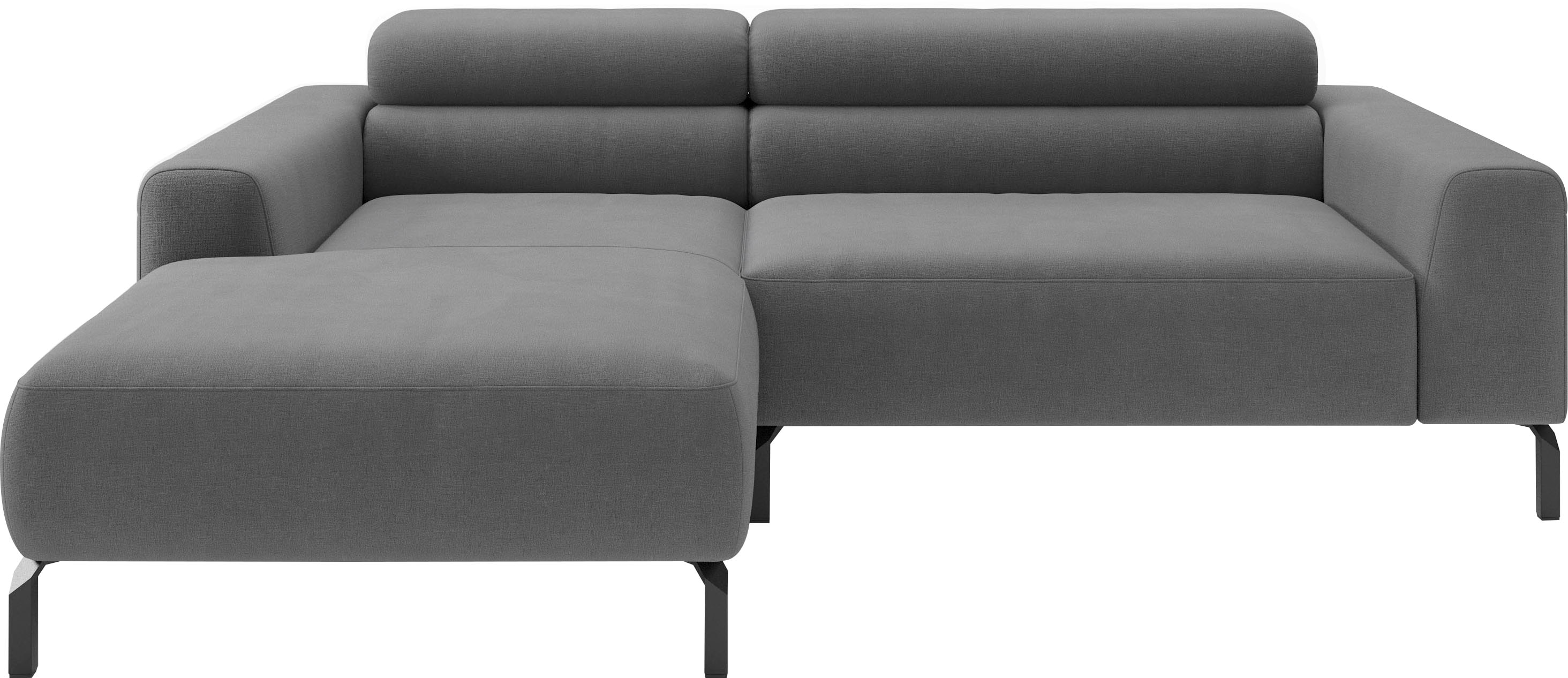 Home affaire Ecksofa "Ecksofa, L-Form, incl. Kopfteilverstellung, Breite 223 cm" wahlweise elektrische Sitztiefenverstellung
