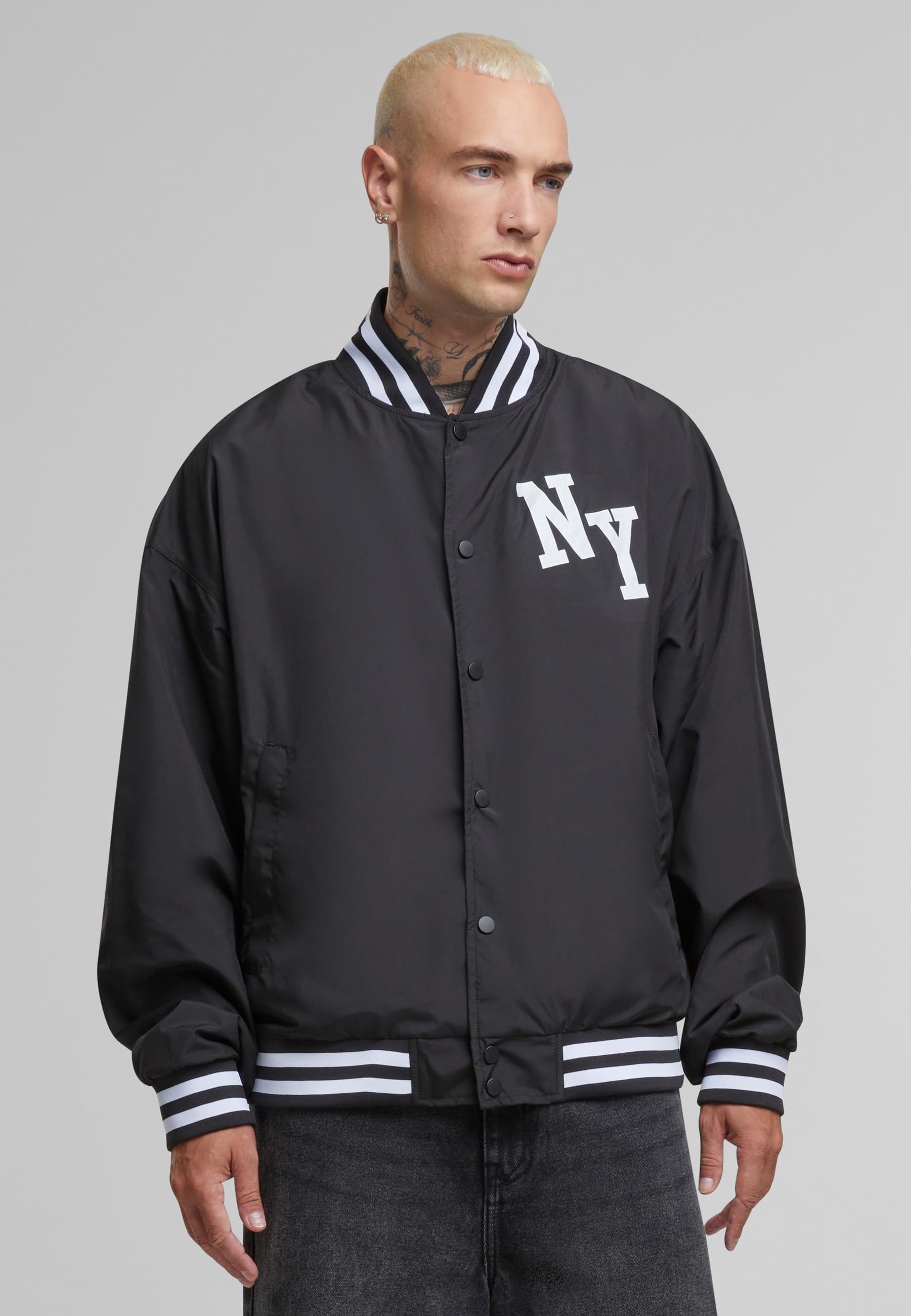 MisterTee Collegejacke »MisterTee New York Arc Light College Jacket«, (1 St.), ohne Kapuze