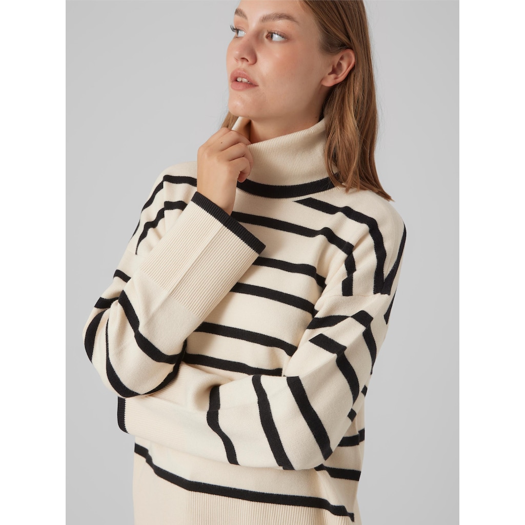 Vero Moda Rollkragenpullover »VMSABA LS ROLLNECK PULLOVER GA NOOS«